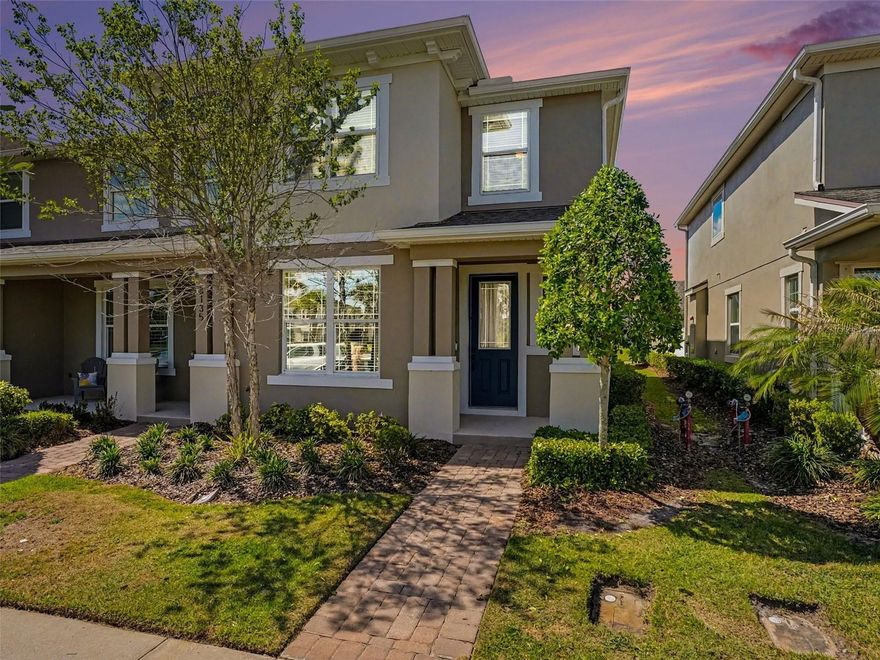 Welcome to this beautifully maintained prime *END UNIT* 3-bedroom, 2.5-bath townhome in the highly sought-after community of Randal Park in Lake Nona, perfectly situated directly across from a scenic park offering peaceful views and an inviting setting right outside your front door.  Inside, you’ll find a bright and open floor plan designed for both everyday living and effortless entertaining. The first floor features wood-look tile throughout, combining style and durability, while the spacious kitchen showcases 42-inch cabinetry, ample prep space, and a seamless flow into the dining and living areas creating the perfect gathering space.  Upstairs, all three bedrooms are thoughtfully positioned for privacy, including a generous primary suite with its own en-suite bath. Two additional bedrooms and a full bathroom provide flexibility for guests, family, or a home office.  Step outside to enjoy your private backyard area, ideal for entertaining, grilling, or relaxing in a quiet outdoor setting. A two-car garage adds convenience and additional storage.  Randal Park is known for its strong sense of community and exceptional amenities, including walking trails, green spaces, a resort-style pool, playgrounds, and easy access to top-rated schools, Medical City, shopping, dining, and major roadways.  This home offers a perfect combination of location, layout, and lifestyle in one of Lake Nona’s most desirable neighborhoods. Schedule your private showing today.