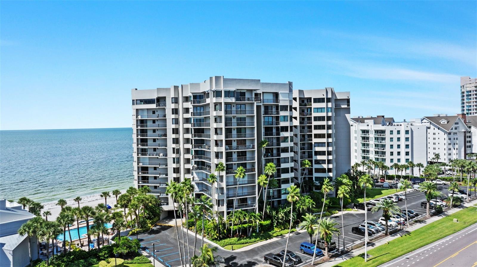 SUN-SATIONAL LIVING on Clearwater Beach!
First-time rental Furnished 3 Bed, 3 Bath Condo in the Elite Gulf-Front Community of Dans Island on world-famous Sand Key! This stunning 10th-floor residence offers nearly 2,000 SF of coastal luxury with two sun-drenched balconies perfect for watching breathtaking sunrises over the Intracoastal Waterway and evening city lights with refreshing Gulf breezes. Step inside and be greeted by a distinctive foyer leading to an open, versatile layout featuring a great room and dining area with gleaming Acacia wood floors and recessed lighting for the perfect blend of warmth and sophistication. The chef-inspired kitchen is beautifully updated with granite countertops, shaker cabinets, stainless steel appliances, and a bonus dining nook that opens directly to the balcony. Each of the three en-suite bedrooms is thoughtfully designed for privacy and comfort. The primary suite delivers a true retreat with panoramic views of the Intercoastal Waterway & Private Marina across the street, plus a luxurious spa-style bath with double vanities, soaking tub, custom tile, and walk-in shower. Secondary bedrooms are spacious, feature walk-in closets, and share access to a private balcony, while the split-plan 3rd bedroom offers additional privacy for guests. Additional highlights include a huge inside laundry room with full size washer and dryer with and additional utility closet for extra storage, two private balconies, and elegant contemporary finishes throughout. Dans Island offers resort-style amenities, including: Heated Pool and Spa, Grill areas, Private Beach Access, Separate clubhouse with basketball court, fitness room and top floor clubhouse with full kitchen, pool table and 2 balconies overlooking the sugary sands of the Gulf. This UPSCALE Living can be yours. Call for a private showing today!!
$75 App fee/adult, $300 non-refundable pet fee each pet, security deposit equal to one month's rent, $75 tenant annual processing fee each household after acceptance, renter's insurance required.