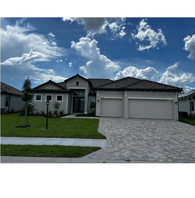 Gorgeous luxury lakefront house for rent, located in the first and only solar powered community in Lakewood Ranch. The home features a stunning lake view from one of the most desirable home site in Polo Run, high ceilings, crown moulding, 8ft doors, oversized sliders, double leaded glass front doors, all-stainless appliances, solid wood cabinetry, granite countertops, heated pool & spa and many more. The open space concept of this 3 bedrooms, a den, 3 baths home seamlessly connects the living, dining & kitchen areas and large sliders allow smooth transition from indoors to the beautiful pool area with covered patio. Brand new furniture and furnishing. Community features include modern clubhouse with TV, fireplace and bar, resort style heated pool, fitness center, playground, tennis, bocce, basketball & pickleball, dog parks and more. Close proximity to shopping & dining at UTC and to world famous white sand beaches in barrier islands Siesta Key, Long Boat Key and Ana Maria Island.* RENTED FEB THRU MARCH 31,ST 2026*