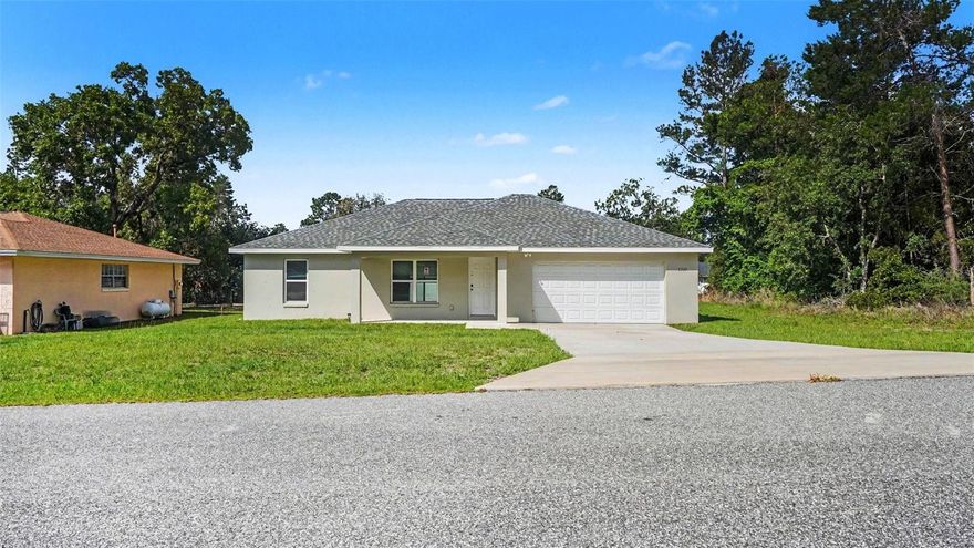 Welcome to this three-bedroom, two-bathroom home located in the quiet and welcoming community of Marion Oaks. 
Step inside to discover an inviting living room highlighted by tall ceilings, allowing natural light to fill the space and create a seamless, airy flow. The beautifully updated kitchen boasts sleek granite countertops and stainless-steel appliances, a stylish and highly functional environment for everyday living. Retreat to the primary bedroom, which features a large walk-in closet for extensive wardrobe storage. 
Perfectly situated near schools, local shops, and major roadways, this home provides easy access to everything Ocala has to while maintaining a peaceful neighborhood atmosphere. 
Schedule your private showing today!