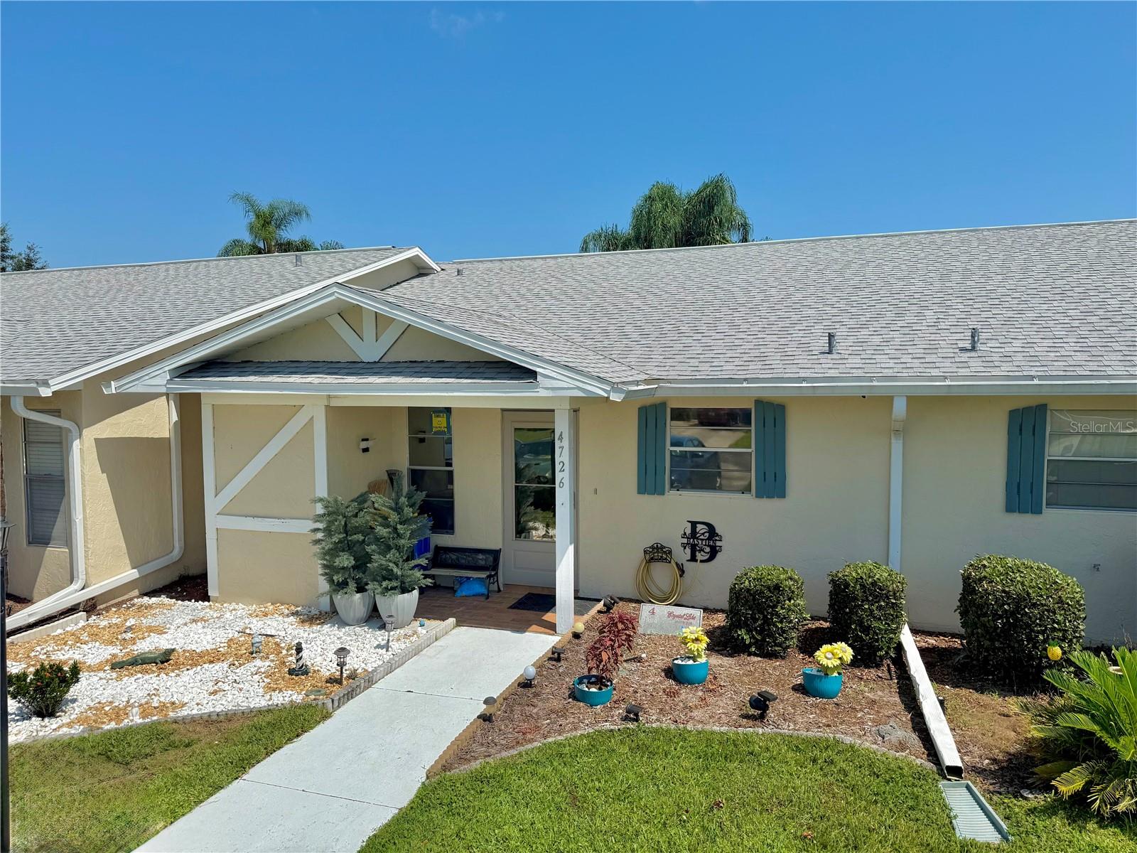 Are you ready to live the Florida lifestyle? This property is nestled in the desirable Sun N Lakes Community which offers many great amenties such as two 18 hole golf courses, pickleball, and Island View Restaurant. Even better, the Granada Villa Condo pool is only 6 yards from your backdoor! This 2 bedroom, 2 bath home is an affordable way for you to enjoy so many perks. The HOA is only $309 a month which covers the exterior of the home- roof, painting, windows, and exterior insurance. The rear spacious porch has been renovated by replacing the screens with windows and insulated walls. There is a portable air conditioning to make it more enjoyable. There is also a utility room for extra storage and the washer and dryer which both hold 7L of laundry. Some upgrades to the home include newer bathroom faucets, glass shower door, and toilets. New flooring was installed in the kitchen and living room. Windows have been tinted to provide privacy and to be more efficiant. Both bedrooms have walk-in closets. The kitchen has newer appliances and the countertops have been updated. The location of the condo is conveniently near the hospital, doctors offices, shopping, schools, and restaurants. Come check it out for yourself!!