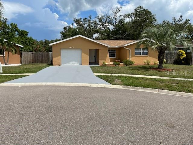 Stunning house with freshly painted, updated with beautiful wood-like tile floors throughout, new showers and vanity in two bathrooms, newer roof was installed in 2023. The house is sitting on the Cul-de sac. Its features include 3 bedrooms, 2 bathrooms, Species master bedroom has dule closets, large open kitchen with dining room, separate laundry room, one car garage, large fenced in backyard with wooden deck. no HOA-no deed restrictions.
It is conveniently located in Clearwater, close to shopping, clearwater mall with a super target, Lowe's, and Costo, restaurants, Major roads, US 19, I-275, and award-winning Clearwater Beach.