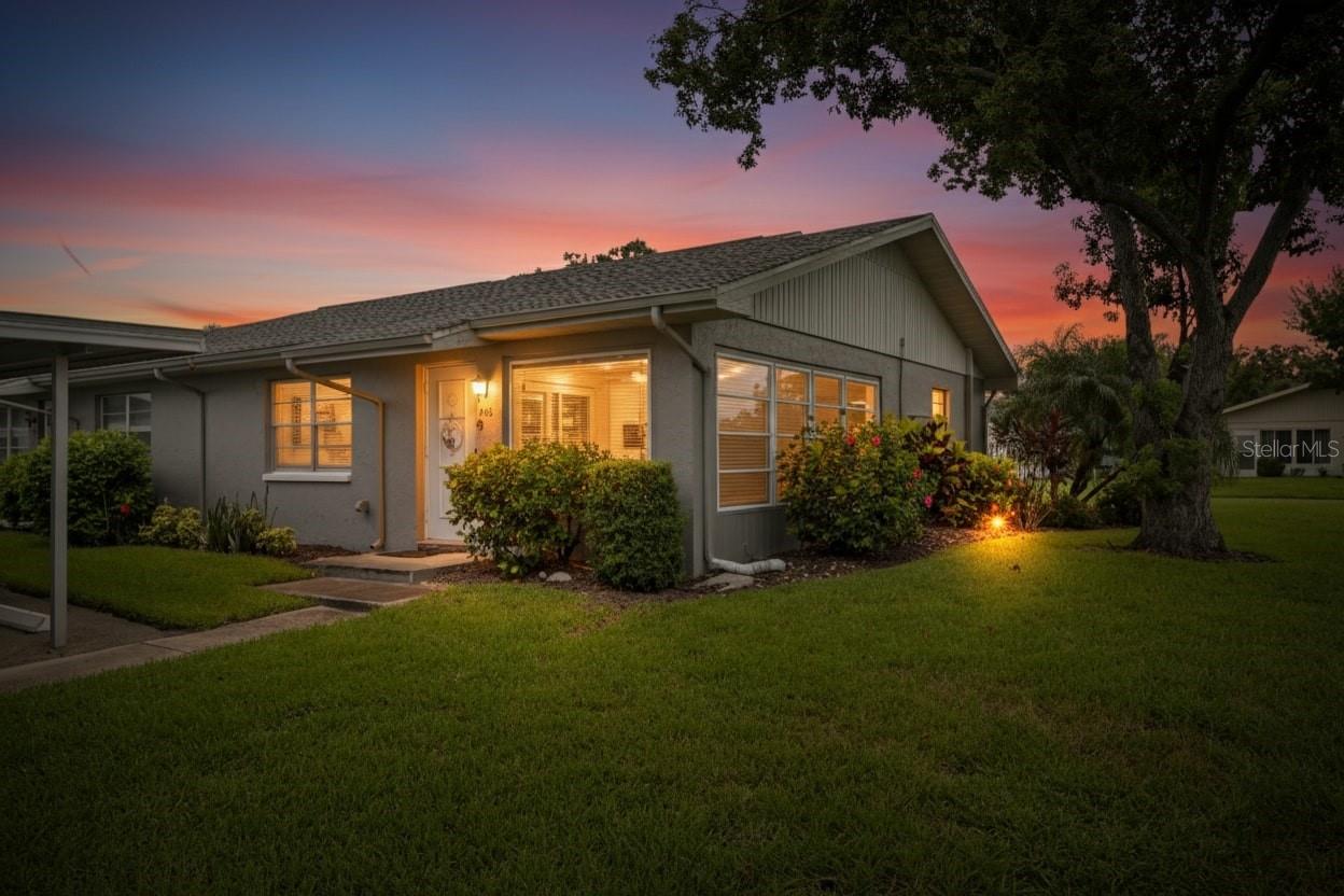 Welcome to the maintenance-free lifestyle in the highly sought-after gated, 55+ golf cart community of Kings Point in Sun City Center! This beautifully maintained 1-bedroom, 1.5-bath home comes fully furnished and move-in ready, just bring your toothbrush and start enjoying the Florida sunshine! Step inside to find laminate flooring throughout (no carpet!), updated maple kitchen cabinets, and tile flooring in all wet areas for easy upkeep. The open-concept Florida room seamlessly extends your living space, perfect for relaxing or entertaining guests. The spacious bedroom features ample closet space and an en-suite bathroom with a walk-in shower for added convenience. You’ll love the large utility/laundry room with extra storage and enough room to park your golf cart inside, a true bonus in Kings Point! Your monthly condo fee of only $657 covers water, cable, Wi-Fi internet, security, trash, pest control, roof maintenance, and full access to Kings Point’s world-class amenities. Enjoy two magnificent clubhouses, indoor and outdoor pools, fitness centers, cafes, golf courses, theater shows, hobby studios, social clubs, and so much more! This is truly maintenance-free living at its best, perfect for snowbirds or full-time residents seeking a peaceful, active, and stress-free lifestyle in paradise.