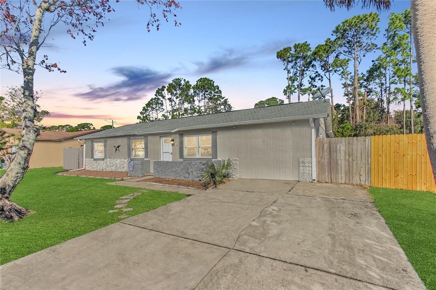 Welcome HOME to your beautiful 5-bedroom, 3-bathroom pool home located in the desirable Hidden Lake subdivision of Willow Run in Port Orange. This home has been well cared for by the owners and they have recently replaced the windows (2019), roof (2019), and the water heater (2021). You will find tile and laminate flooring throughout the home with newer stainless appliances in the kitchen. This home sits on a large lot with an oversized fenced-in backyard that showcases a beautiful inground pool with a fully screened enclosure. In addition to the pool the home boasts plenty of space for outdoor fun, entertaining, and a separate fenced run for your animals. Also situated in the backyard is a large 10x8 shed for storage. The 5th bedroom and 3rd bathroom are located in the attached In-Law Suite that has a separate entrance just steps from the pool. Through the kitchen sliding doors you will find the Florida room which is the perfect area for open-air dinners with a fresh breeze and a view of the pool. The Master Bedroom features french doors that lead directly to the pool deck. Both bathrooms located in the main section of the house have been updated with newer vanities and toilets. The bedrooms are large with great closet space. The laundry room is located interior, under air, with ample additional storage. The home also has a Night Owl camera system that will convey. What a great home for entertaining and it can easily home a large family very comfortably. Where else can you find a pool home with an in-law suite for under $350k? The home is zoned in a great school district with Horizon Elementary only a few blocks away and no HOA. In close proximity are great restaurants, night life and shopping with no shortage of things to do. If you are looking for a great pool home in a fantastic neighborhood in the heart of Port Orange, then look no further because you are HOME! All information and measurements are intended to be accurate but cannot be guaranteed. ;Water: City