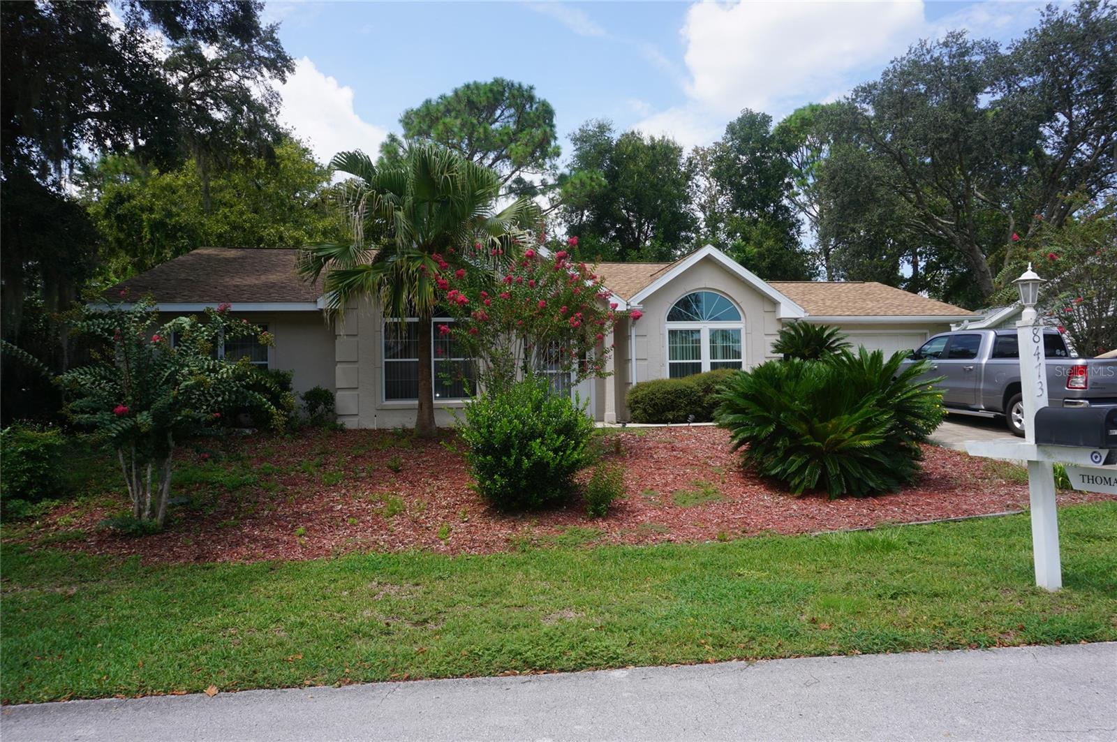 MAKE YOUR NORTHERN FRIENDS JEALOUS!! STUNNING FURNISHED WINTER RENTAL AND THE INDOOR POOL IS RIGHT NEXT DOOR!! All new furniture and decorated with a flair for style and whimsy. All included water, electric, lawn care, basic cable, use of facilities except if you want to play golf or eat at the restaurant. Huge comfy living room, formal dining area, eat in area in kitchen, Florida room for entertaining, KING SIZE Master bedroom with on suite bathroom with step in shower, tub and separate vanity plus a walk in closet. 2 Guest bedrooms that are furnished for your office needs and overnight guests. PRIVATE BACKYARD with a covered outdoor patio, 2 car garage, and indoor laundry. Owners have done everything to make this winter rental your memorable retreat from the cold winters and snowy nights. So come take a dip in the pool next door then enjoy cooking in a kitchen that has ample accommodations for your every need. Listen to music in the Florida room at night while sipping a glass of wine oand open the windows for that great fresh air fall and winter breeze. Oak Run Country Club offers 6 pools, 5 hot tubs, 2 fitness centers, Restaurant, Golf Course, Library, billiards-card-craft rooms and library. Over 50 clubs, Bingo, Dances, Plays and more fun than you will every have sitting in front of the TV watching snow flakes plus right out the gate there is shopping, WalMart, restaurants, medical facilties and more! Oh boy, I hear the phone ringing, better book this one quick!!