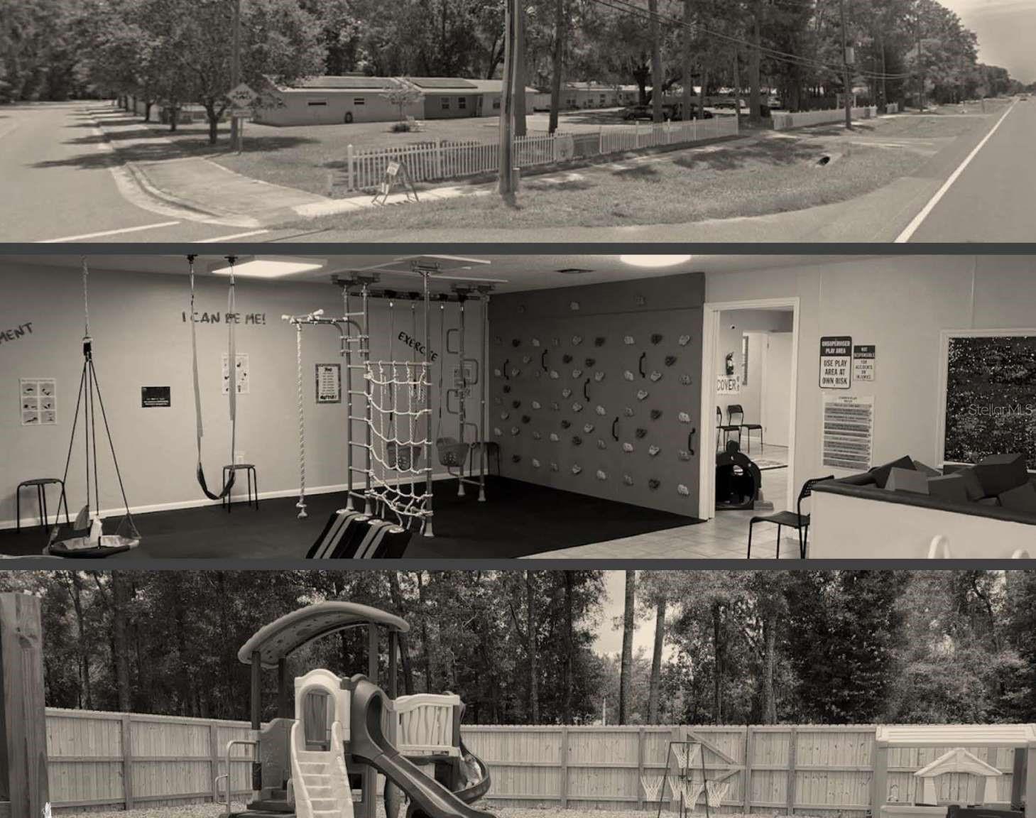 2.05 commercial lot with two buildings & a total of 6000 square feet of space. Previously used as a preschool & indoor playground.