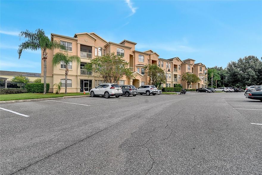 Welcome to this spectacular 3-bedroom, 2-bathroom apartment located in a GATED COMMUNITY! This corner unit offers a view to HEATED POOL, JACUZZI, 10-FOOT HIGH CEILINGS, 9-FOOT DOORS, OPEN CONCEPT living area is inviting and bright an additional STORAGE ROOM, perfect for extra organization. Enjoy PLENTY OF NATURAL LIGHT throughout the SPACIOUS BEDROOMS, thanks to its excellent corner positioning. The building is equipped with an ELEVATOR for added convenience. The primary bathroom is designed for comfort, featuring a LARGE SHOWER AND DUAL SINKS. The second bathroom is also very spacious, offering a BATHTUB AND DUAL SINKS as well. KITCHEN HAVE QUARZ COUNTER TOPS. THE LOCATION IS UNBEATABLE, close to hospitals, supermarkets, pharmacies, and gas stations, just 20 minutes from Disney World, 45 minutes from Tampa, and 45 minutes from Orlando International Airport. Don’t miss the opportunity to live comfortably in this bright and spacious condominium within a prime community! RENT INCLUDES WATER, CABLE, INTERNET, PEST CONTROL, VALET TRASH, POOL MAINTENANCE,CLUB HOUSE.