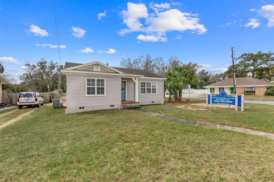 One or more photo(s) has been virtually staged. One or more photo(s) has been virtually staged. INVESTOR’S DELIGHT IN THE HEART OF EUSTIS! Don’t miss this prime opportunity to own a former medical office building situated on a high-visibility corner lot in a central, convenient location. With over 1,500 square feet of flexible space, this property offers excellent potential for a variety of uses. Zoning allows for multiple possibilities, including medical or professional office, residential conversion, or income-producing rental property. The site includes 18 parking spaces with additional room for expansion—an ideal feature for business or multi-use plans. Strong exposure, easy access, and continued area growth make this a smart addition to any investment portfolio. Seller financing with acceptable terms! Now is the time to invest! Buyer to verify all intended uses including residential with the City of Eustis.