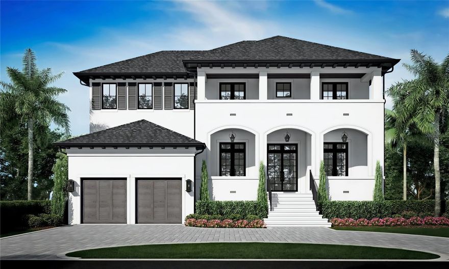 Under contract-accepting backup offers. Pre-Construction. To be built. Scheduled completion date is September 2025. Welcome to Taralon Homes newest creation,
"Sherwood". Located in South Tampa's Beach Park neighborhood. This 4 bedroom, 5 full bath, 1 half bath masterpiece boasts classic
transitional architecture with clean line sand finish stucco exterior & an open floor plan plus $140K pool allowance included. The 2
story foyer welcomes you into the home flanked by the formal dining room & study & opens onto the large great room. The chef's
kitchen includes a large center island with granite countertops, 42" maple, shaker style cabinets, Wolf & SubZero appliances and
overlooks the great room & fabulous lanai. The downstairs also includes an ensuite, informal dining area & 1/2 bath. Upstairs you will
find 2 ensuites, a bonus room, laundry room & the spacious owners retreat. Relax on the spacious lanai with an outdoor kitchen
overlooking the pool. Level 5 drywall, solid core interior doors, crown molding, and 7.5” Naturally Aged wood floors throughout except
laundry and baths. Customize your finishes! Minutes to Hyde Park, Soho, Downtown, TIA, International Mall, wonderful restaurants,
shopping and the Gulf beaches. Buyer to verify all pertinent information such as square footage, lot size, room measurements, etc.