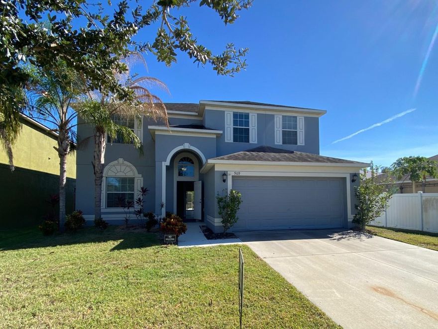 Welcome to this amazing 6-bedroom, 3-bath home in the newer, gated Hawks Point neighborhood! Perfect for families or anyone who loves space and modern comforts, this home is designed for both functionality and style. Step inside to top-of-the-line appliances in a very roomy kitchen. The open, airy layout offers plenty of room for everyday living, entertaining, and creating memories with family and friends. With 6 spacious bedrooms and 3 full bathrooms, there’s plenty of room for everyone. The home backs onto a beautifully maintained local trail, newly established but thoughtfully designed, giving you a serene view and easy access for walking, jogging, or enjoying nature. The large backyard offers endless possibilities. Hawks Point is a gated community that combines privacy, security, and charm. The location is incredibly convenient: just off I-75, you’re only 17 minutes from Tampa, 15 minutes from St. Petersburg via the Skyway Bridge, and 15 minutes this  from Sarasota. Shopping, dining, entertainment, and top-rated schools are all just minutes away, making this a perfect place for modern Florida living. This property is a rare find in Ruskin’s growing real estate market.