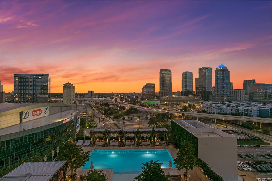 Elegant Residences rise above a five-star hotel, offering the comfort and intimacy of an expertly designed home paired
with exceptional hotel amenities. Residents enjoy EDITION’s signature lifestyle, including a rooftop pool and terrace, as
well as access to a full-service spa. Privacy is paramount, with each floor featuring only a limited number of homes,
along with a private residential entrance, dedicated lobby, concierge, and elevators exclusively serving The Residences.
Floor-to-ceiling windows frame sweeping panoramic views of Tampa Bay and the downtown skyline, while sliding glass
doors open to expansive wraparound terraces featuring post-less glass railings. Interiors, inspired by renowned
designers Roman and Williams, are airy and inviting, highlighted by ten-foot ceilings and wide-plank, 10-inch white oak
Grato hardwood flooring throughout. Kitchens are appointed with Polaris White marble countertops, a dramatic waterfall
island, and custom white oak Molteni Italian millwork with powered upper cabinets. Professional-grade Gaggenau
appliances include a wine cooler and five-burner gas cooktop, complemented by a fully venting Miele hood seamlessly
integrated into the cabinetry. A dedicated laundry room features an Electrolux washer and dryer for added convenience.