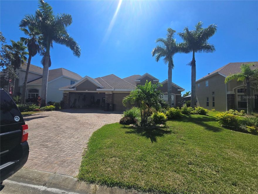 MOTIVATED SELLER.

St James Ryland home in gated Oakleaf Hammock. Landscaping and irrigation. Stone on front exterior. Outdoor kitchen with grill, Heated caged saltwater pool. Kitchen with tile backsplash, Corian counters and molded sink. Primary bedroom closet has organizer.  Home is now vacant, new photos to come.