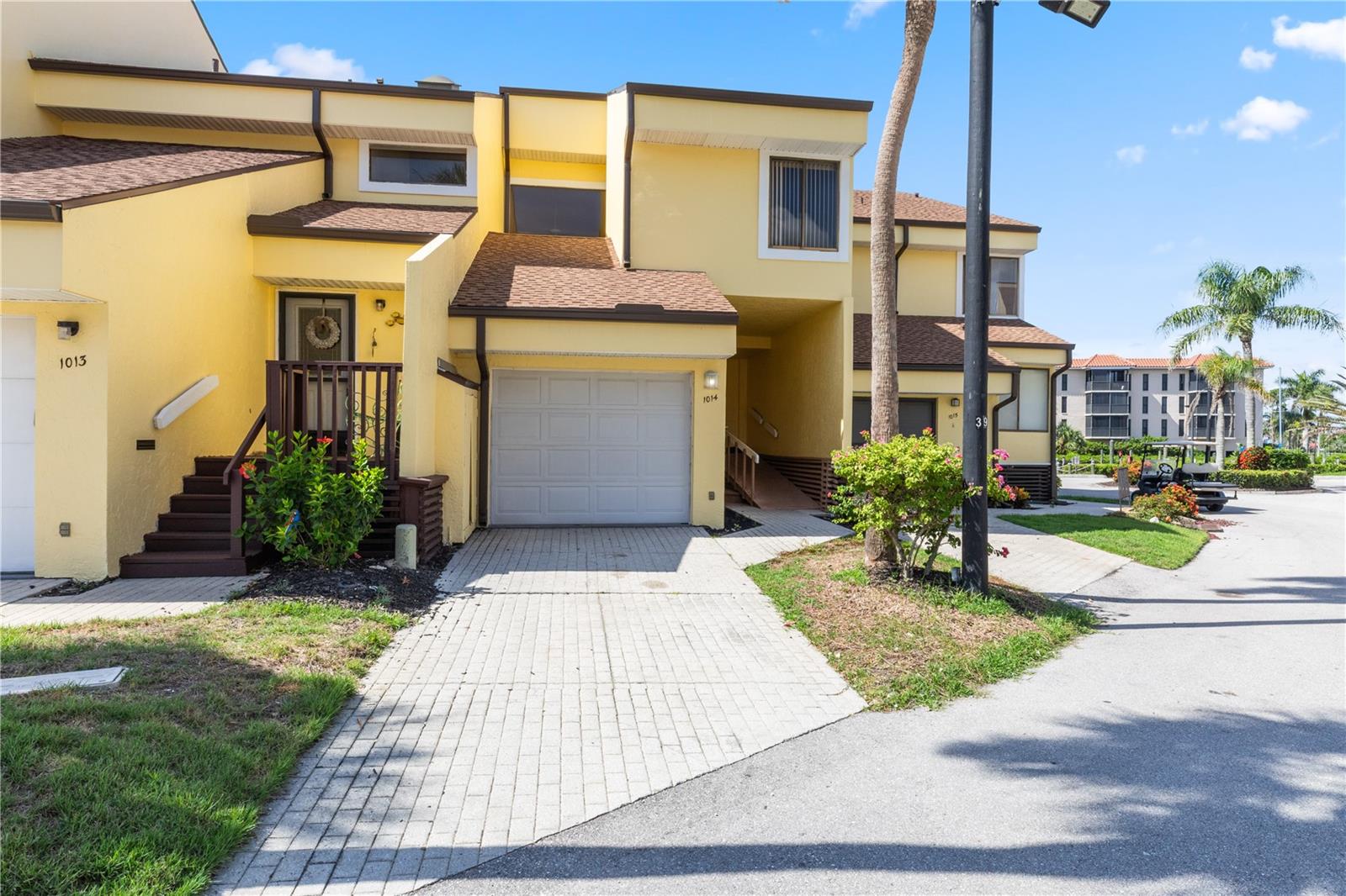 WATERFRONT 3 Bedroom, 2.5 Bathroom, 1 Car Detached Garage TWO-STORY townhome located in the gated community of Emerald Pointe. This unit has had no flooding in recent hurricanes - Garage has NEW Garage door opener & drywall. CLICK ON THE VIRTUAL TOUR LINK 1 FOR THE VIDEO AND VIRTUAL LINK 2 FOR THE 3D TOUR. Entertain your friends and family with an open living and dining room with a large window and glass slider showcasing lovely water views and providing plenty of natural lighting, complete with a half bathroom. The kitchen offers all appliances, a cabinet pantry, a pass-through window to the dining room, and a glass slider to the private front deck, perfect for enjoying hosting casual gatherings, reading a good book, or simply relaxing outside in a quiet, private setting. Upstairs, you will find the master suite and guest bedrooms. The spacious master suite has a BEAUTIFUL water view, DUAL built-in closets and an en-suite bathroom with a dual sink vanity and a shower/tub combo. The guest bedrooms have built-in closets and a shared guest bedroom nearby. Expand your living and entertaining space to the lanai, where you can sip your morning coffee or unwind with your favorite evening beverage while basking in the STUNNING water views. A first-come, first-served dock is just steps away, where you can set sail for endless water adventures. Emerald Pointe Complex is a very active community loaded with amenities including 3 pools, 5 tennis courts, clubhouse with a rec area and onsite restaurant, security, RV parking, private boat ramp, boat docks, and MUCH MORE. Close to Fisherman’s Village, where you can enjoy fine dining, shopping, boutiques, and live entertainment. Just a short ride to Punta Gorda Historic/downtown area and local favorites such as Ponce De Leon Park and world-class beaches. Conveniently located near I-75 or US 41 to take you on new adventures. Schedule your private showing TODAY!