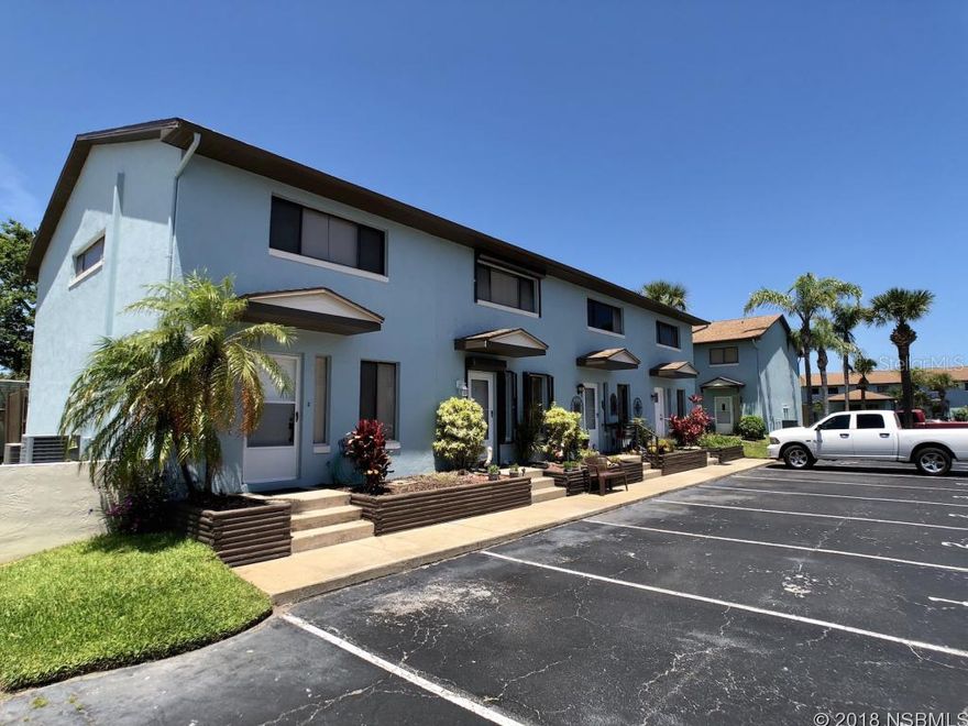 Riverfront living in this renovated 2 BR /1.5 BA townhome villa just steps away from the Halifax River. First floor includes kitchen, dining area, living room with triple slider to back patio and half bath. Upstairs is the master bedroom with private outdoor balcony, large guest room and full bath. Indoor laundry, community pool and 2 assigned parking spaces along with guest parking. Walking distance to new Port Orange Riverwalk Park and boat ramp and minutes to the beach. All information recorded in the MLS is intended to be accurate, but to guaranteed ;Water: City