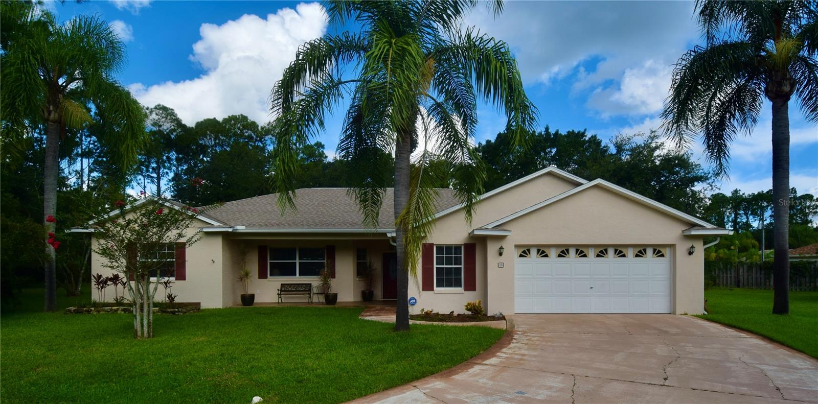 Experience refined Florida living in this meticulously maintained concrete block pool home, offering 2,498 square feet of elegantly designed space. Nestled on an oversized cul-de-sac lot, this four-bedroom, two-and-a-half-bath residence seamlessly blends sophistication with comfort. Buyers agents are encouraged bring offers from qualified buyers. No HOA and no CDD fees