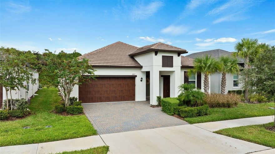 Welcome to your new home in the highly sought-after Medley at Angeline, a premier 55+ resort-style community in Land O Lakes! This beautifully appointed residence offers 3 bedrooms, 2.5 bathrooms, and a spacious open floor plan designed for both comfort and style. This home features a 2 car garage plus a separate golf cart garage. This home is located with a just a short walk or golf cart ride to the amenities. The modern kitchen is a chefs dream, featuring quartz countertops, upgraded cabinetry, stainless steel appliances, and a large island perfect for entertaining. The light-filled living and dining areas flow seamlessly onto the screened lanai, where you can enjoy peaceful views of the beautifully maintained grounds. The primary suite is a true retreat with a spa-like ensuite bathroom and generous walk-in closet. Additional bedrooms provide plenty of space for guests or a home office.
As a resident of Medley at Angeline, you'll have access to world-class amenities including a clubhouse, resort-style pool, fitness center, pickleball courts, walking trails, and social activities designed for active adults. Located just minutes from shopping, dining, and easy access to the Suncoast Parkway, this home combines tranquility with convenience.
$75 App fee/adult, $300 non-refundable pet fee each pet (small dogs will be considered), security deposit equal to one month's rent, $75 tenant annual processing fee each household after acceptance, renter's insurance required.