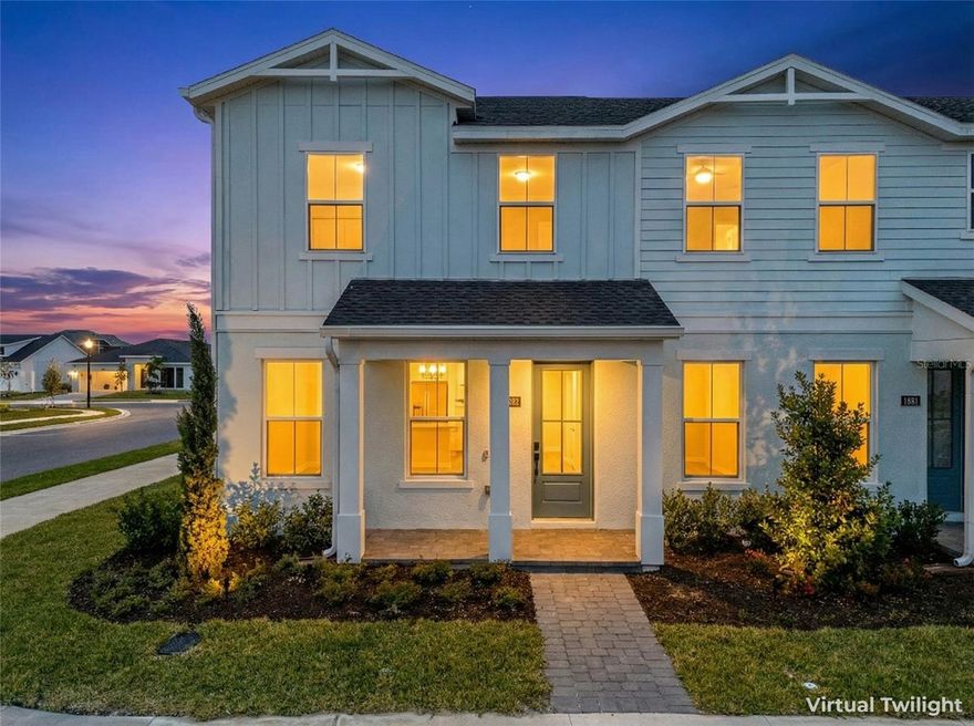 STUNNING CORNER NEW-CONSTRUCTION TOWNHOME!! Discover sophisticated living in this meticulously designed corner townhome, showcasing 2,031 square feet of refined space with 4 bedrooms and 3 full bathrooms. This remarkable Toll Brothers residence exemplifies premium craftsmanship throughout every detail. Enter through the inviting foyer to find a convenient bedroom and full bathroom on the ground floor, flowing effortlessly into the spacious kitchen and expansive great room. The gourmet kitchen captivates with its striking backsplash, contemporary cabinetry, and luxurious countertops. The culinary space, family room, and casual dining area merge flawlessly, creating an exceptional open-floor layout. On the second level, discover a versatile loft space and a serene retreat featuring an owners-suite with an oversized walk-in closet, dual vanities, walk-in shower, along with two additional thoughtfully appointed bedrooms sharing a full bathroom. Notable amenities include an intimate rear patio and a spacious 2-car garage. The prestigious Bronson Peak neighborhood provides extraordinary resort-caliber amenities including a zero-entry pool, elegant clubhouse with state-of-the-art fitness center, dedicated yoga studio, recreation room, private cabanas, and professional-grade pickleball and tennis facilities—offering unmatched leisure experiences for your family throughout the year. Strategically positioned minutes from major highways 429 and the Turnpike, this residence provides convenient access to medical facilities, premier retail destinations, and outstanding educational institutions. Seize this opportunity, contact us today to arrange your exclusive showing! This represents more than just a dwelling—it's an upscale lifestyle investment. Schedule your private viewing today and prepare to be enchanted by your future home. Renter's insurance is mandatory and must be secured prior to occupancy.