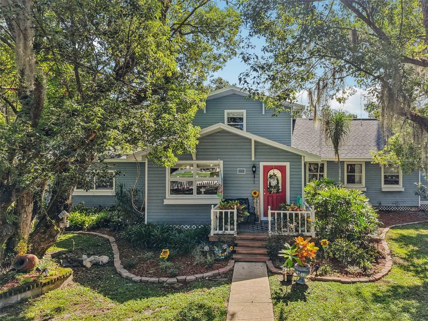 Discover Mount Dora’s 1900 House in the Historic District! This beautiful 1900 home boasts 2,725 square feet on a spacious 0.55-acre fenced corner lot, zoned R-2, permitting a second dwelling (subject to permissions)—ideal for short-term vacation rental or additional living space.
Located less than half a mile from Downtown Mount Dora’s shops, restaurants, and lakefront amenities, this 125-year-old gem features high ceilings, refinished original hardwood floors, updated vinyl flooring, and a scenic yard with three 100+ year-old oak trees providing ample shade for outdoor activities like picnics and barbecues. Enjoy four separate entrances, two bedrooms upstairs with a full bathroom, two bedrooms downstairs with a full bathroom, an extra-large family room, living room, large dining room, and an eat-in kitchen with double pantry and ample cupboards.
Modern updates include plumbing (2011), electrical (2011), A/C (2011), and roof (2025). The expansive lot offers space for parking RVs, boats, or festival attendees, plus three outdoor decks and an extra-large storage shed with shelving. No HOA restrictions.
Schedule a showing today to own this historic property in the heart of Mount Dora’s golf-cart-friendly downtown!
