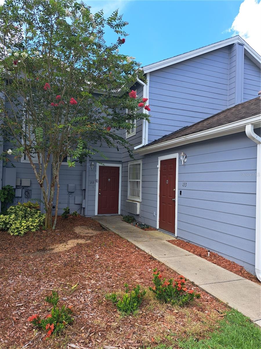 153 Mango Dr. Unit A. 3 Bedrooms 2 full bath, 2 level townhouse with spacious living room. Sliding doors to fenced back porch. This townhouse has a studio which has separate entry and is rented separately. However, this whole townhouse can be rented as 4 bedrooms and 3 full bath, which includes ground floor studio with separate entrance but connected inside with a locked door, at an additional $ 500 in the monthly rent. If rented as 4 bedrooms, the tenant is required get all the utilities in their name.
However, if rented as 3 bedrooms and 2 bath which does not include the studio, than FLAT utilities which includes electric and water/sewer for $ 250 per month to be paid with the rent each month. There is a CAP on the total utilities bill NOT to exceed $ 400. In case the total utilities bill exceed $ 400 per month, the tenant is required to pay 2/3rd of the amount exceeding $ 400.
All measurements of the rooms are approximate.