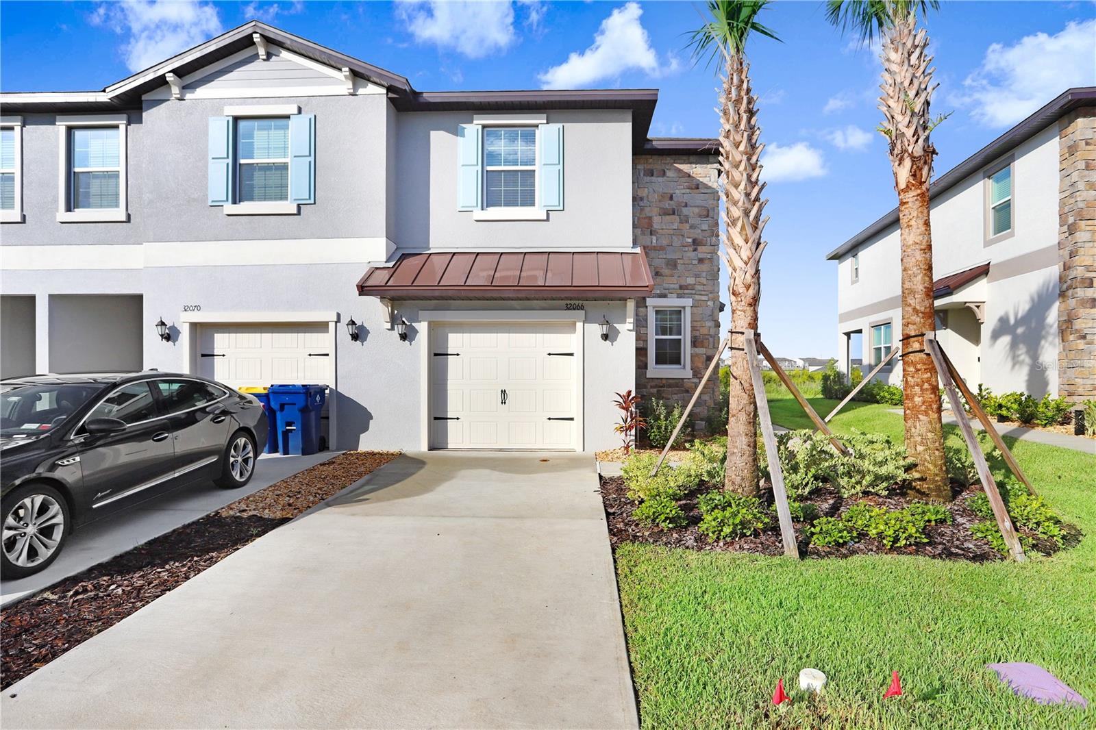 One or more photo(s) has been virtually staged. Welcome to your brand-new home in one of San Antonio’s most desirable and completely sold-out builder communities. Situated on a private corner lot, this home features the largest floor plan offered by the builder, providing ample space, comfort, and flexibility for modern living. With no neighbors on one side, you’ll enjoy added privacy and natural light throughout the open-concept design. Inside, you’ll find thoughtfully selected finishes, spacious living areas, and a layout ideal for both entertaining and everyday living. Don’t miss this rare opportunity to own a premium, private unit in a sold-out community—without the wait of new construction. This stunning two-story townhome features a modern, open-concept layout that seamlessly connects the first-floor kitchen, living room, and dining room, creating a fluid and inviting living space. Step outside to the covered patio, perfect for outdoor relaxation and entertaining. Upstairs, you'll find cozy, private spaces, including a versatile loft area, two secondary bedrooms with a shared Jack-and-Jill bathroom, and a spacious owner's suite complete with an oversized walk-in closet. Located in the serene city of San Antonio, FL, Mirada is a master-planned community offering new townhomes and single-family homes. Residents of all ages can enjoy a laid-back lifestyle with unlimited access to a pristine 15-acre lagoon, a playground, a dog park, and scenic multi-use trails. Nestled in Pasco County, Mirada is just a short drive from Tampa's top dining and shopping destinations, including Tampa Premium Outlets in Wesley Chapel and Wiregrass Mall. Don't miss the chance to make this vibrant community your new home, which includes: high-speed internet, basic cable, and Lagoon access passes(unlimited)