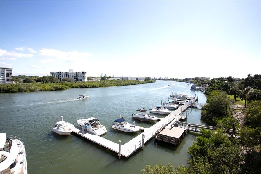 Take advantage of this fully furnished turnkey waterfront unit that sits just 2 blocks to Indian Rocks Beach.
Beautiful views of the intracoastal waterway and boat slips from your living area, owner suite and private
balcony. A desirable 2 bedroom/2 full bath, split floor plan with a second bedroom that can be rented out
separately as a 1 bedroom. Truly turnkey to include furniture, wall art, tvs, bedding, towels and dishes. Use as
your winter getaway or an investment property or both! This unique resort offers a minimum 3-day rental with
access to Splash Harbour waterpark. Daily waterpark passes included in your HOA. The waterpark offers a 600
foot lazy river, two 42 ft slides, lifestyle pool, splash pad, pirate ship, dumping bucket, full-service bar and food
services. Splash in the free-form lifestyle pool with raindrop mushrooms, spray fountains or lounge in the
cabanas. Enjoy breathtaking sunsets from the 6th and 7th floor sundecks overlooking the Gulf of Mexico. You'll
find the community of Indian Rocks Beach itself to be super walkable. With at least ten nearby restaurants plus
ice cream and coffee shops, a bakery, and other shopping. Also, boat, kayak, and bicycle rentals. You'll also be
just a short drive from Tampa, Clearwater Beach, and St. Petersburg, with a seemingly infinite number of
entertainment, sports, culinary, recreational, and cultural venues to enjoy all year round.