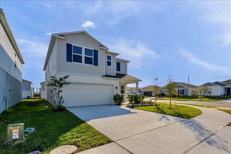 This amazing Single-Family Home is located on a corner lot with 6 bedrooms, plus a loft, and 3 bathrooms. In the serene community of Hunt Club Groves, The Jefferson is a modern two-story home featuring an open-concept layout that blends the kitchen, dining room, and family room into one spacious living area. The first floor includes a private bedroom, ideal for guests or a home office. Upstairs offers five additional bedrooms, including a generous owner’s suite with a walk-in closet, plus a versatile loft perfect for movie nights, gaming, or a second living space. This property is upgraded in the kitchen space with beautiful cabinets with Quartz countertops and stainless-steel appliances with a beautiful refrigerator, dishwasher, microwave, range, washer dryer, and tile throughout the first-floor upgrade, except in the bedroom downstairs. Also, this property has a full bath downstairs. The heart of the home on the first level has a center island. It overlooks the dining and family room, which is great for entertaining. Also, this marvelous home is located on a corner lot. Located in the highly desirable Hunt Club Groves community, this property is desirable because the location is uniquely located minutes away from supermarkets, restaurants, shopping centers, and close to major highways. Welcome to Hunt Club, in a prime location, residents can access an array of parks, lakes, and attractions such as Bok Tower Gardens and Lake Kissimmee State Park. For those who enjoy shopping, dining out entertainment.