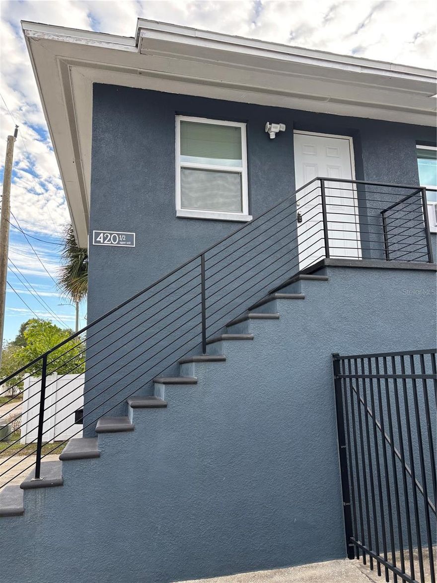 This charming and fully updated second-floor 1-bedroom, 1-bath apartment is ideally located in a quiet residential neighborhood in South St. Petersburg, just one mile from downtown and USF St. Petersburg. The location offers the perfect balance of peaceful living with quick access to everything the city has to offer, including dining, shopping, waterfront parks, and entertainment.
The apartment features a comfortable and well-designed layout with modern updates throughout, creating a bright and welcoming living space.
Residents will appreciate the low-maintenance lifestyle, as rent includes water, sewer, trash service, and lawn care. A shared outdoor space is also available, offering a nice place to relax and enjoy the Florida weather.
This apartment is ideal for someone seeking a clean, updated home in a prime location with privacy, convenience, and easy access to downtown St. Pete—all while enjoying the charm of a quiet neighborhood.