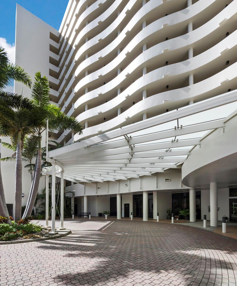 Elevate Your Lifestyle at Bay Plaza — A Rare Corner Gem in the Heart of Sarasota.
Step into refined luxury with this expansive and elegant condominium in the highly coveted Bay Plaza. Perched on the 4th floor, this stunning corner residence offers sweeping views of the bay, marina, and downtown skyline — all from two private terraces above the treetops, creating a serene escape from the energy of the city below.
One of the largest two-bedroom plus study layouts in the building, this residence enjoys an open and airy floor plan, with nearly 9-foot ceilings, impact-rated windows and sliders, and timeless architectural design by renowned Sarasota School architect Tim Seibert. Built in 1982, Bay Plaza blends classic elegance with modern comforts.
A spacious foyer welcomes you into a 20' x 27' combined living and dining area, featuring warm oak wood floors and two sets of triple-glass sliders that open to a generous terrace — perfect for entertaining or watching the fireworks over the bay on the Fourth of July.
The kitchen layout is designed for both function and flow and includes an abundance of counter and cabinet space. A separate laundry room offers extra storage and convenience. The two private terraces invite morning coffee or sunset cocktails surrounded by nature — a true luxury in downtown living.
Bay Plaza offers an unmatched lifestyle with 5-star amenities, including:
24-hour valet parking & concierge (each with call button),
Full-time on-site management and maintenance,
Fitness center with locker rooms, sauna, and steam rooms,
Lap pool, hot tub, EV charging stations,
Elegant lobby with grand piano
Media room, party/catering kitchen, card & board rooms,
Seasonal and bike storage, Pet friendly.
Located on exclusive Palm Avenue, you're just steps from Sarasota’s finest dining, boutique shopping, cultural attractions, and the waterfront. Walk the Ringling Bridge, join a Bayfront yoga class, or hop on the Bay Runner Trolley for a day at Lido Beach or a visit to St. Armands Circle. The building is impeccably maintained, and the association is known for being proactive and well-managed. Don't miss the opportunity to live in one of Sarasota’s most prestigious addresses — Bay Plaza — where luxury, location, and lifestyle come together seamlessly.