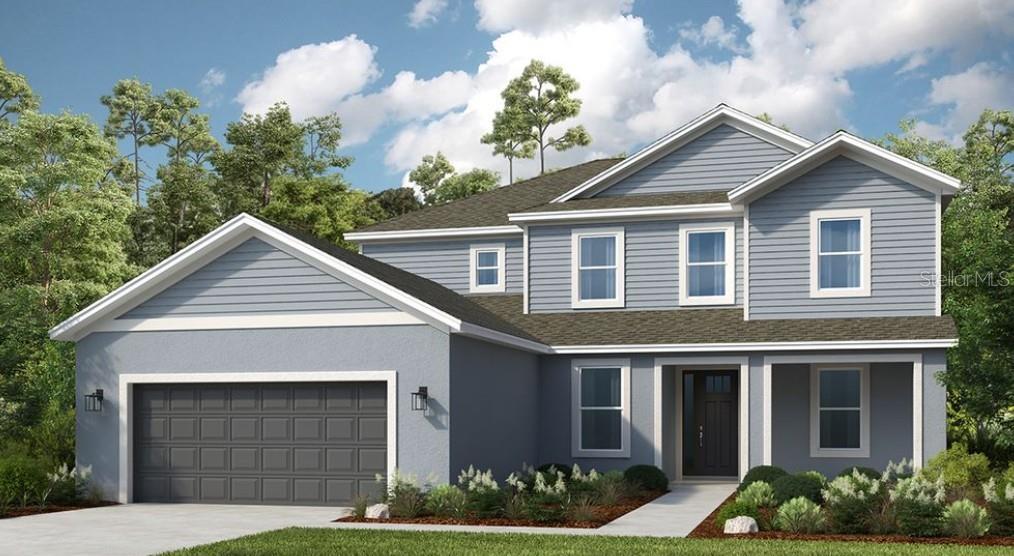 Under Construction. New Construction – September Completion! Built by Taylor Morrison, America’s Most Trusted Homebuilder. Step into a welcoming foyer that opens to a formal dining area, staircase, and study with half bath nearby. The kitchen is designed as the heart of the home, with expansive counters, a walk-in pantry, and easy flow to the casual dining and great room. Large sliding glass doors fill the space with natural light and lead to a covered lanai for indoor-outdoor living. The downstairs primary suite offers a spa-style bath and a spacious walk-in closet. Upstairs, four bedrooms surround a large game room. Two have private baths and walk-in closets, while the others share a bath with dual sinks. River Landing in Wesley Chapel offers small-town charm near high-end shopping, dining, and schools. Enjoy open-concept homes and planned amenities including a clubhouse, resort-style pool, sports courts, and a championship golf course. Additional Highlights Include: Pocket sliding glass door at great room, 3-car garage, gourmet kitchen, 8' interior doors, covered extended lanai, deluxe primary bathroom, study in place of flex, and outdoor kitchen rough-in. Photos are for representative purposes only. MLS#TB8412729