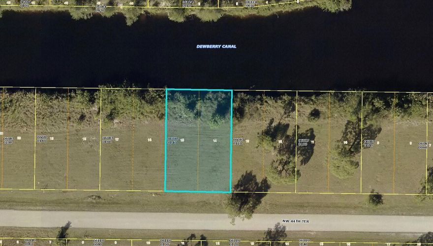 Waterfront lot ready to build in NW Cape Coral!
Create your ideal Florida home on this 10,000 sq ft cleared waterfront lot at 3617 NW 44th Terrace. Enjoy fishing, kayaking, or simply relaxing by the water right from your backyard.

Located in a growing neighborhood with beautiful new homes nearby, this lot offers easy access to Burnt Store Road, Matlacha Pass, and Burnt Store Marina for boating, dining, and exploring the Gulf Coast. You’re also just a short drive to Pine Island Road for shopping, restaurants, and entertainment.

Ready for construction, this is your chance to build your dream home or investment property in one of Cape Coral’s most desirable expanding areas!