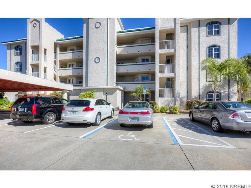 This spacious 2 bedroom/2 bath unit is open and airy with a private view of the protected mangrove. Featuring  granite counters and wood cabinetry the kitchen provides the perfect space for entertaining. The complex is just minutes from the beautiful beaches, Flagler Ave., and Historic canal street dining and shopping. Come join the locals and live the NSB Lifestyle! MOTIVATED SELLER  Tenant ( friend of owner who gave him a great deal) is paying $1000/month however the rent is projected to be $1600-$1800 month. ;Water: City