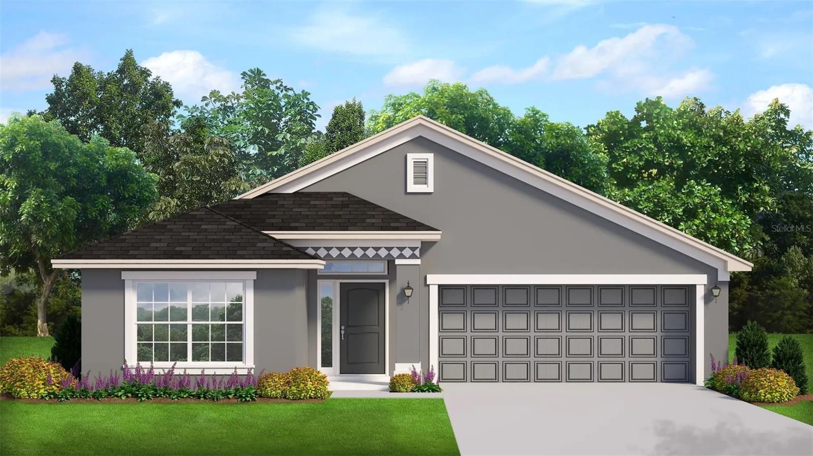 Under Construction. Welcome to SUNSET LANDING! A gated community of only 75 homes and a Zen nature trail. This lovely 1720 square foot home is located on lot #55. It has three bedrooms, two bathrooms and a 2-car garage. Upgrades include a separate tile shower with light in the primary bath, granite countertops in kitchen and baths, ceramic plank tile everywhere except the bedrooms, brand new Stainless-Steel range, dishwasher and microwave, mini blinds in the rear door, burlap cabinets with pull bars, 3' ft stone out front, a 14' x 10' Truss covered patio and an irrigation system! Save money on fencing with your neighbors back fence already installed! Estimated completion time is September/October 2025. HOME IS UNDER CONSTRUCTION. ESTIMATED COMPLETION IS PENDING ANY SETBACKS BEYOND THE BUILDERS CONTROL. This community is close enough to major shopping on Cortez Blvd. but far enough to enjoy serenity.