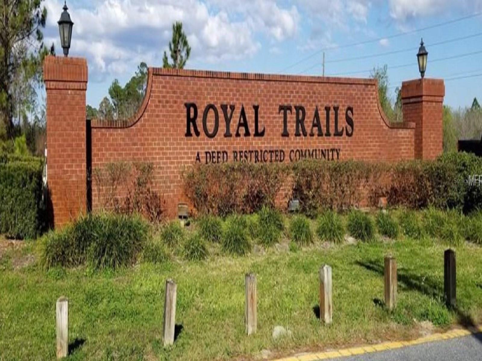 A bit over an acre lot in the community of Royal Trails Equestrian Community in Eustis. Fl. The location on SR 44 is mid-way between Mt Dora and Deland, but once you are at Royal Trails you have several miles of paved road for walking, running, riding you bike or your Horse, which are allowed. In fact, the Florida National Scenic trail runs right through the Community. The Community offers access to Lake Norris for fishing, canoe or kayaking. Last but not least is a community private park with pavilion and playground available only to the owners. The minimum square footage for a home is 1200 sq. ft. There is no minimum time to begin building and you can choose your own builder (https://www.100floridatrails.com/eco-biking/lake-norris-conservation-area.htm). WWW.RoyalTrials.com