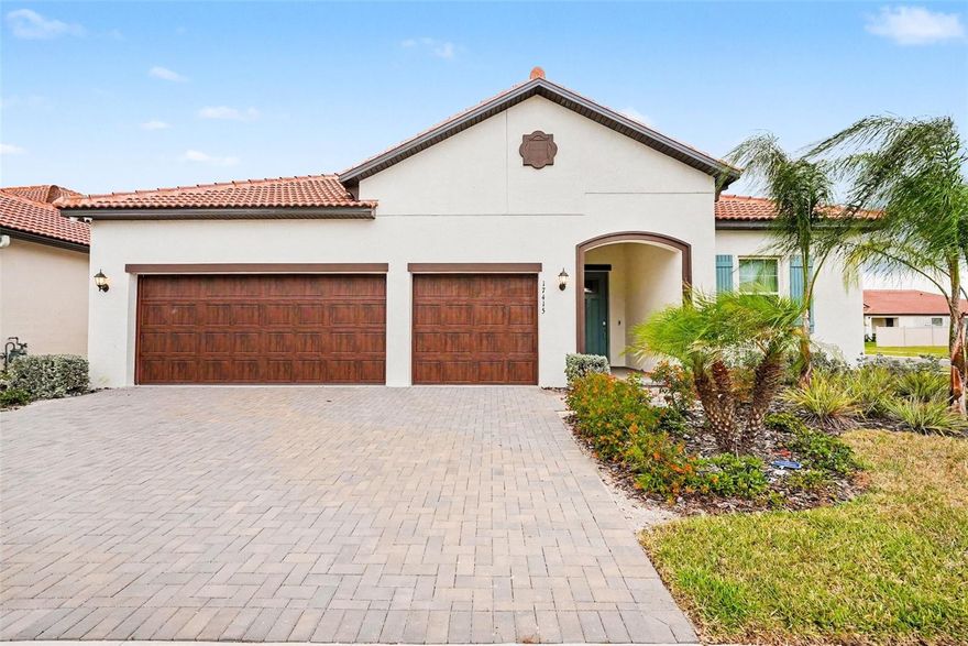 Move-in ready home in the highly desirable 55+ community of Sun City Center! Located in a NO FLOOD ZONE, this beautifully maintained home features a NEW 2024 roof, HVAC, and water heater for peace of mind. Enjoy stunning pond views while sipping your morning coffee and take advantage of the golf cart-friendly lifestyle this vibrant community is known for. Furniture is optional, and the home includes a washer & dryer, alarm system, and CTC security system with 4 cameras. HOA includes landscaping and cable for easy, low-maintenance living. Residents enjoy resort-style amenities, nearby lagoon access, pools, golf, fitness centers, pickleball, clubs, social activities, and endless entertainment. Experience the best of Florida retirement living!

This spacious open-concept home features quartz countertops, a large kitchen island, stainless steel appliances, abundant storage, wood-look tile flooring, and a bright living area perfect for entertaining. The private owner’s suite offers tray ceilings, a spa-like bath with dual vanities, soaking tub, walk-in shower, and oversized custom closet with laundry room access.Relax on the covered lanai overlooking the water, while the oversized 3-car garage provides extra space for storage or golf cart parking.