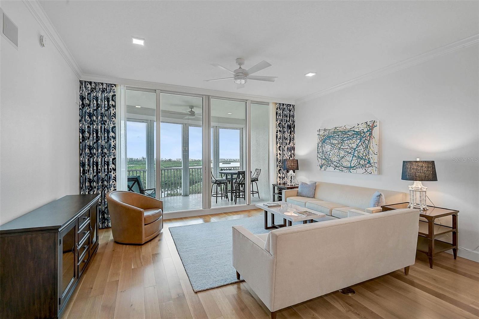 **TURNKEY FURNISHED, PENTHOUSE Condo Unit has been FULLY RENOVATED** This 8TH FLOOR, Light and Bright, 3-BEDROOM plus 3 FULL BATH dwelling with screened balcony is available beginning in September, 2025. The 2055sf floorplan is tastefully furnished and offers superb views of the Intracoastal Waterway and Gulf. This unit was fully renovated in 2023 with updated oak hardwood flooring, new kitchen cabinets and appliances, marble bathrooms and beautiful light fixtures and chandeliers. Indulge in spacious, carefree living with three thoughtfully designed bedrooms, each offering a blend of comfort and style and each with its own bathroom. The third bedroom has been converted to a den/office with a sleeper sofa. The gourmet kitchen is equipped with high-end stainless-steel appliances, wine chiller, quartz countertops, spacious bar and dining area. Open concept living space allows for indoor/outdoor living and taking in the breathtaking sunsets. Experience the pinnacle of security and privacy with 24/7 gated community living, secured building and elevator entrance directly to your unit. Your guests will enjoy exclusive use of pool, jacuzzi, fitness center, grilling area and clubhouse for social gatherings. Scenic walking trails throughout the neighborhood. The Oaks-Preserve is just minutes from nationally ranked Pine View School, the Legacy Bike Trail, Area Beaches including #1 Rated Siesta Key and all that Gulf Coast living has to offer. **Available Oct. 1st, Pets Allowed.**