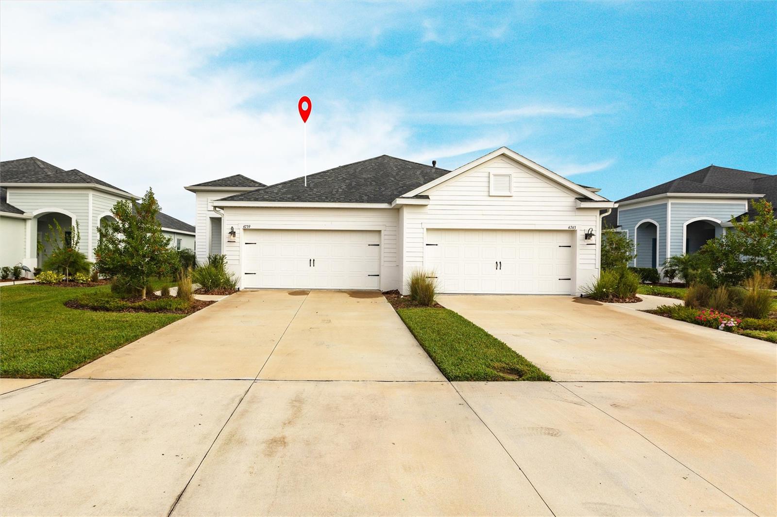 This extraordinary villa is a masterpiece, adorned with over $58,000 in luxurious builder upgrades, transforming every corner into a sanctuary of elegance. Step onto the exquisite wood grain tile flooring that flows through the main living areas, leading to an extended kitchen island topped with opulent custom quartz. The kitchen gleams with a stunning tile backsplash, state-of-the-art stainless steel appliances, and premium upgraded cabinets, all illuminated by sophisticated under-cabinet lighting. Look up to admire the tray ceiling, and step outside to the expansive lanai, where a gas stub awaits your outdoor grilling ambitions. The villa’s splendor continues with recessed lighting, pristine quartz counters in both bathrooms, and intricate mosaic tiles in the master shower, among other indulgent details. Canoe Creek is your private paradise, offering a peaceful escape from the urban rush while keeping you conveniently close to a plethora of amenities. Nestled near the charming areas of Lakewood Ranch and Ellenton, this exclusive community boasts a lagoon-style pool and spa, a grand clubhouse, a modern fitness room, Pickleball courts, a community kitchen, and a delightful dog park. Embrace nature at the enchanting Historic Rye Preserve and Lake Manatee, or immerse yourself in the cultural treasures at the Florida Railroad Museum just minutes away.
