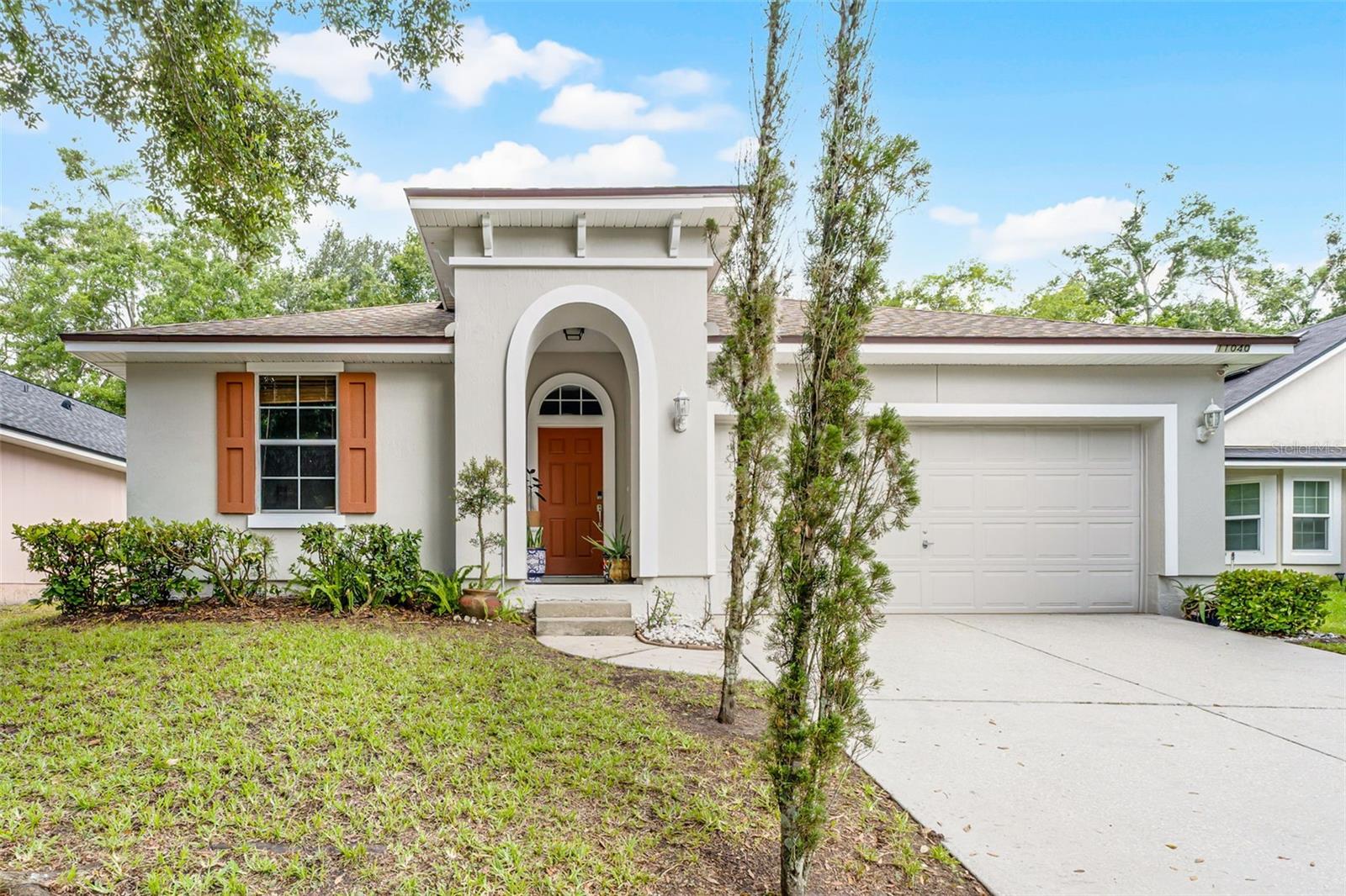 Tucked away on a quiet cul-de-sac, this well-maintained 3-bedroom, 2-bathroom home offers comfort, functionality, and a bright, open layout. A welcoming foyer leads into spacious living and dining areas with high ceilings, crown molding, and abundant natural light. The kitchen serves as the heart of the home, featuring a central island with breakfast bar seating, double sinks, and plenty of room for gathering.
The split-bedroom floor plan includes a generous primary suite with a built-in closet, en suite bathroom with dual sinks, a soaking tub, and separate shower. Two additional bedrooms also offer built-in closets and easy access to the second full bath.
Enjoy outdoor living on the covered back patio, accessible through sliding glass doors off the living room. Additional highlights include a 2-car attached garage, new A/C (2025), a newer roof (installed 2 years ago), and new tile flooring throughout. Conveniently located near FSCJ North Campus, I-295, and just a short drive to River City Marketplace, this home is perfect for easy commuting and access to local shops and restaurants.