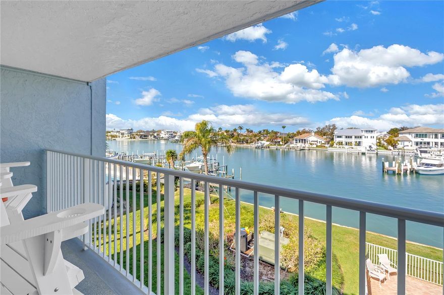 Waterfront living on the Grand Canal in desirable Tierra Verde.  This two-bedroom, two-bath top floor residence in the Yacht Haven community offers beautiful canal views and direct boating access to the Gulf with no fixed bridges. 
Inside, the condo features bamboo flooring throughout the main living areas and recently updated bathrooms with modern tile and finishes.
Your  private balcony overlooks the Grand Canal, providing the perfect spot to enjoy passing boats and coastal breezes.  Boaters will appreciate the deeded boat slip with lift, making it easy to get out on the water at a moment’s notice.
On the ground-level you have a flexible bonus space for storage, hobbies, or a cabana-style retreat with direct access to the community pool. Ideally located just minutes from Fort De Soto Park, the beaches, marinas, and the dining and cultural attractions of downtown St. Petersburg.