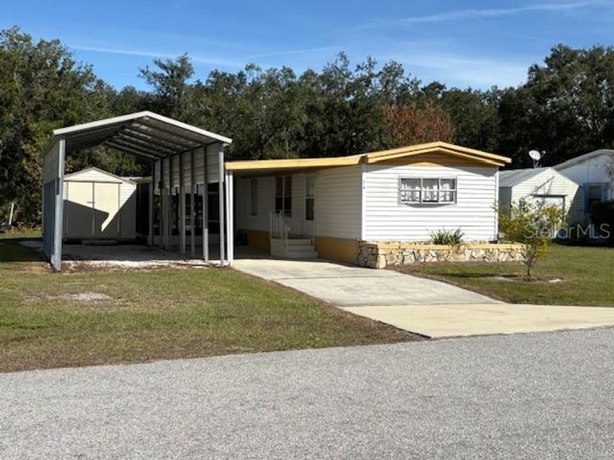 4,537 acres of Florida Lake Life fun !!  NO LOT RENT HERE  You own the land with this charming 2 bedroom, 1 bath retreat.  This home has been beautifully update and is being sold furnished, all you would need to do is move in. In your backyard there is a private boat dock that is nestled along a serene canal that leads out to wonderful Lake Rosalie where you can throughly enjoy fishing,  boating and a sunset cruise of the evenings.  As well as a storage building and parking for a RV/camper.  Best of all, it's about a 5 minute drive to Camp Mack and a short drive to everything Lake Wales has to offer. This is a great property for a weekend retreat or full time living, you choose. This is a true Florida lake life living, set your appointment to view the property now.