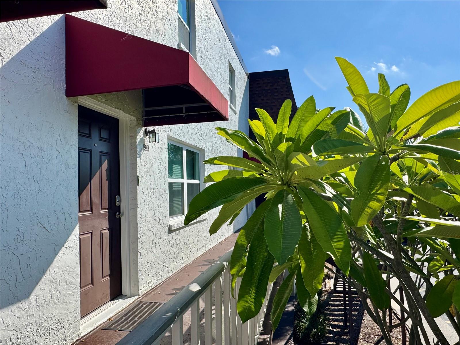 Welcome to TUDOR CAY - WATERFRONT Community in Tampa. Spacious and beautifully remodeled 3/2 (1,520 sq ft) second and third floor townhouse-style condo with two screened in balconies on each floor with breathtaking views of the canal, mature trees, and mangroves. Move-in-ready modern space with luxurious laminate flooring, crown molding throughout and bathrooms with porcelain tiles. The kitchen is completely remodeled and equipped with stainless steel appliances, butcher countertops, and wood cabinets. Primary bedroom suite on the first floor with a row of mirrored built-in closets and space for a small office desk or reading nook overlooking the canal through double sliding doors and balcony. The primary bathroom has a standalone sink cabinet and high-ceiling shower. Custom made stairs with built-in lights, leading to bedrooms upstairs with an adjoining remodeled bathroom and laundry room equipped with brand new washer/dryer combo, custom build in closet and modern barn doors leading to the bedroom with the sliding doors and waterfront balcony. The other bedroom upstairs and living room downstairs have brand new windows. Plenty of storage space throughout including underneath the stairs. Newer AC and brand new tankless water heater and electric box with a surge protection. Smoke and carbon monoxide detectors in every room. Community cameras for extra security throughout the neighborhood. Clubhouse, pool, tennis, racquet and basketball courts to enjoy all year around. Designated parking for small boats and trailers. Two community docks facing canal to relax or barbecue with friends and family. Conveniently located only 6 miles from Tampa International Airport; 11 miles to downtown Tampa; 22 miles to world famous Clearwater Beach. Easy commute with a bus stop right outside the community entrance. Come see this beautiful waterfront place today and make it your home tomorrow! Walkthrough video available.