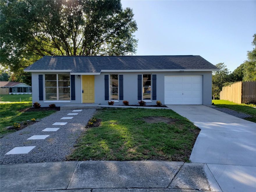 ***MOVE-IN READY!*** THIS COZY, SWEET HOME IS COMPLETELY REMODELED AND READY FOR YOU! ~ ENJOY A BEAUTIFUL, CHEERY, AND RELAXING WATER VIEW IN THE BACKYARD WITH A NEW FIRE PIT, FULLY FENCED FOR PRIVACY. ~ FEATURES INCLUDE A NEW ROOF, AC UNIT, AND WATER HEATER. ~ THE HOME OFFERS AN OPEN FLOOR PLAN WITH TILE FLOORS THROUGHOUT, COMBINING LIVING, DINING, AND KITCHEN AREAS. ~ THE STUNNING KITCHEN BOASTS NEW WOOD CABINETRY, GRANITE COUNTERTOPS, A DOUBLE-BOWL UNDER-MOUNT SINK, ALL-NEW STAINLESS STEEL APPLIANCES, AND A GORGEOUS BACKSPLASH. ~ THE BATHROOM IS BEAUTIFULLY TILED FOR COMFORT AND STYLE. INSIDE, YOU’LL FIND A WASHER AND DRYER FOR CONVENIENCE. ~ A LARGE DRIVEWAY PROVIDES PLENTY OF PARKING, AND THE HOME IS SITUATED ON A QUIET CUL-DE-SAC. CONVENIENTLY LOCATED IN SEVEN SPRINGS, NEAR SHOPPING, TOP-RATED SCHOOLS, AND TRINITY MEDICAL CENTER. DON’T MISS THIS INVITING HOME!