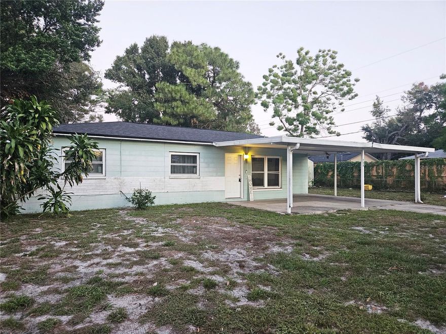 This unique home buying opportunity located in Lakeland, FL is a well built 3 bedroom 1.5 bath block home with an indoor laundry room, new Air Conditioner and Hot Water Heater, a 2 year old roof and hurricane rated windows and doors. This home has an oversized patio overlooking a large backyard with tons of potential along with an inground pool that needs some TLC.  Perfect for the investor or new homeowner who wants to put a little bit of work into a family home without breaking your budget. This is a great opportunity to walk into a home with instant equity and endless potential with sellers offering $5,000 towards closing costs or repairs.
