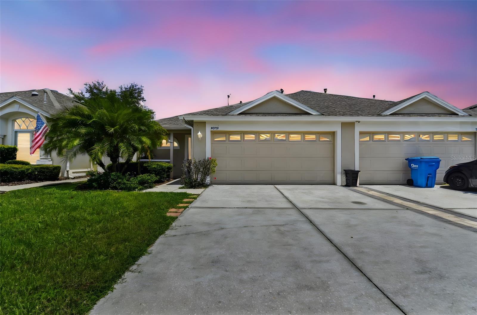 Reasonably priced- 3-bedroom and 2-bathroom villa located in the Whitlock gated community in Wesley Chapel. Remodeled kitchen with granite countertops, brand new Whirlpool gas range (4/25) and stainless-steel appliances. Newer LG Washer and Dryer (2/24) off the kitchen for your convenience. Ceramic tile in kitchen for easy maintenance. The kitchen features Granite countertops, a breakfast bar for easy mornings. Newer A/C (2022), Roof replaced less than 10 years. Gutters replaced 2 years ago. Open dining room/living room for entertaining that leads to screened in Florida room. Walk out into your charming yard that is gated for your privacy. Hurricane Shutters on windows including Patio door! Don't worry about your landscaping, Meadow Pointe III will cover that along with a relaxing pool, playground, Tennis courts and a Clubhouse. Close to Outlet Mall, Wire grass mall, and so much more! Larger items are newer. With some TLC, make this your beautiful home! Don't wait!