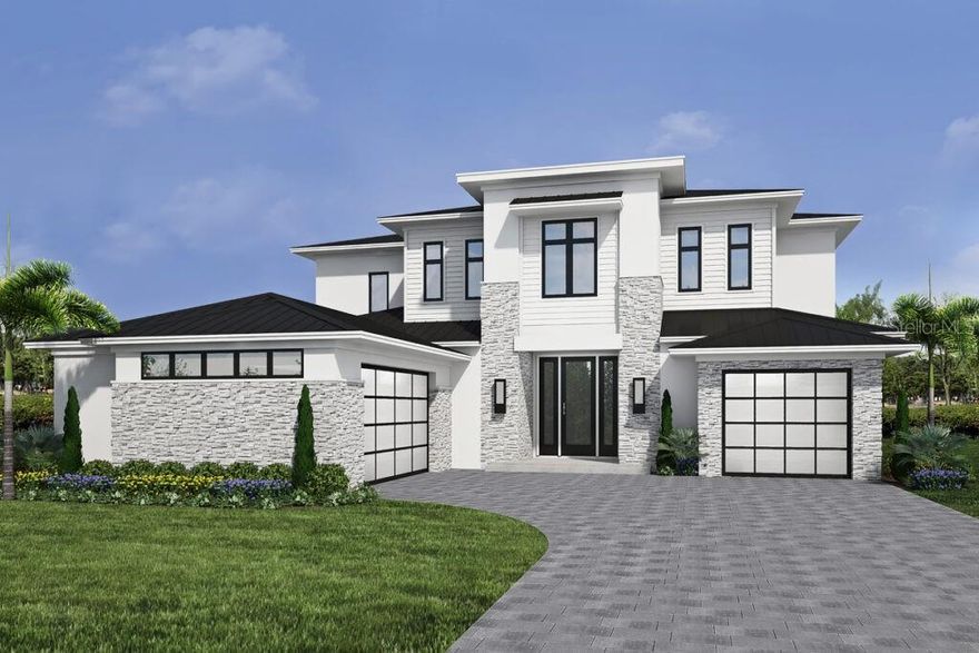 Pre-Construction. To be built. Pre-Construction. To be built. NOW OPEN VISIT US TODAY - ONLY A FEW OPPORTUNITIES REMAIN IN THIS EXCITING NEW COMMUNITY.
Introducing the Dreamscape by Element Home Builders located in the Windermere areas newest luxury community, Lake Sheen Sound. Welcome
home to this stunning 4,346 square feet property that greets you with an impressive sweeping, two-story entryway with a beautiful foyer. A
private office is just to the right, and a gorgeous guest suite to the left offers privacy and comfort for visiting family or friends. This 5-bedroom,
4.5-bathroom home also features a massive great room and open floor plan ideal for entertaining, as it opens to the covered porch and pool area
with summer kitchen. The gourmet kitchen boasts a beautiful island large enough for all to gather for a morning meal or evening unwind. The
formal dining room is ideally placed with views of the sprawling patio and sparkling pool. Just off the great room is the exquisite master suite
with a roomy sitting area, a large walk-in closet, and a luxurious spa-like bathroom with a soaking tub and beautiful glass shower. The top of the
stairs opens to showcase the view below. Upstairs are three beautiful bedrooms with walk-in closets and two bathrooms. A roomy loft area is
designed for entertaining, lounging, or movie nights with family and friends. This home also features two separate garages, one of which is
equipped for two vehicles and the other for a single vehicle. A mud room off the 2-car garage offers added convenience. Lake Sheen Sound is a
meticulously planned enclave of 14 exclusive homes including three, generously sized one-acre lakefront homesites and 11 interior lots. The lush
landscape will offer a scenic, private setting, designed for the utmost luxury and comfort desired by any homeowner.