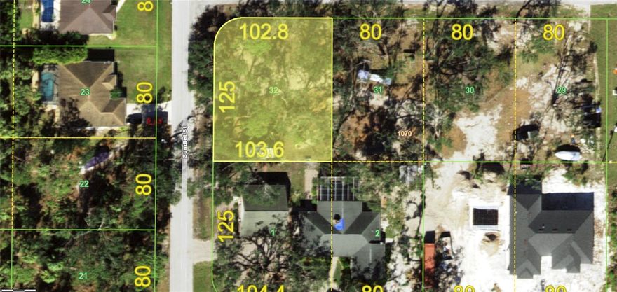 Prime corner lot opportunity in Port Charlotte! Located at 130 Sundiet St, this spacious parcel offers added flexibility and curb appeal thanks to its desirable corner positioning—perfect for designing a standout home with extra access and layout options.

Situated in Flood Zone X, this property provides added peace of mind and potential savings, making it an even more attractive choice for future homeowners or investors. The lot is currently uncleared, giving you a true blank canvas to shape the landscape and build exactly to your vision.

Set in a quiet, developing neighborhood with new construction nearby, you’ll enjoy a sense of privacy while still being conveniently close to shopping, dining, parks, and the beautiful Gulf Coast beaches.

Whether you’re looking to build now or invest for the future, this corner lot is a smart opportunity in a growing Southwest Florida market.
