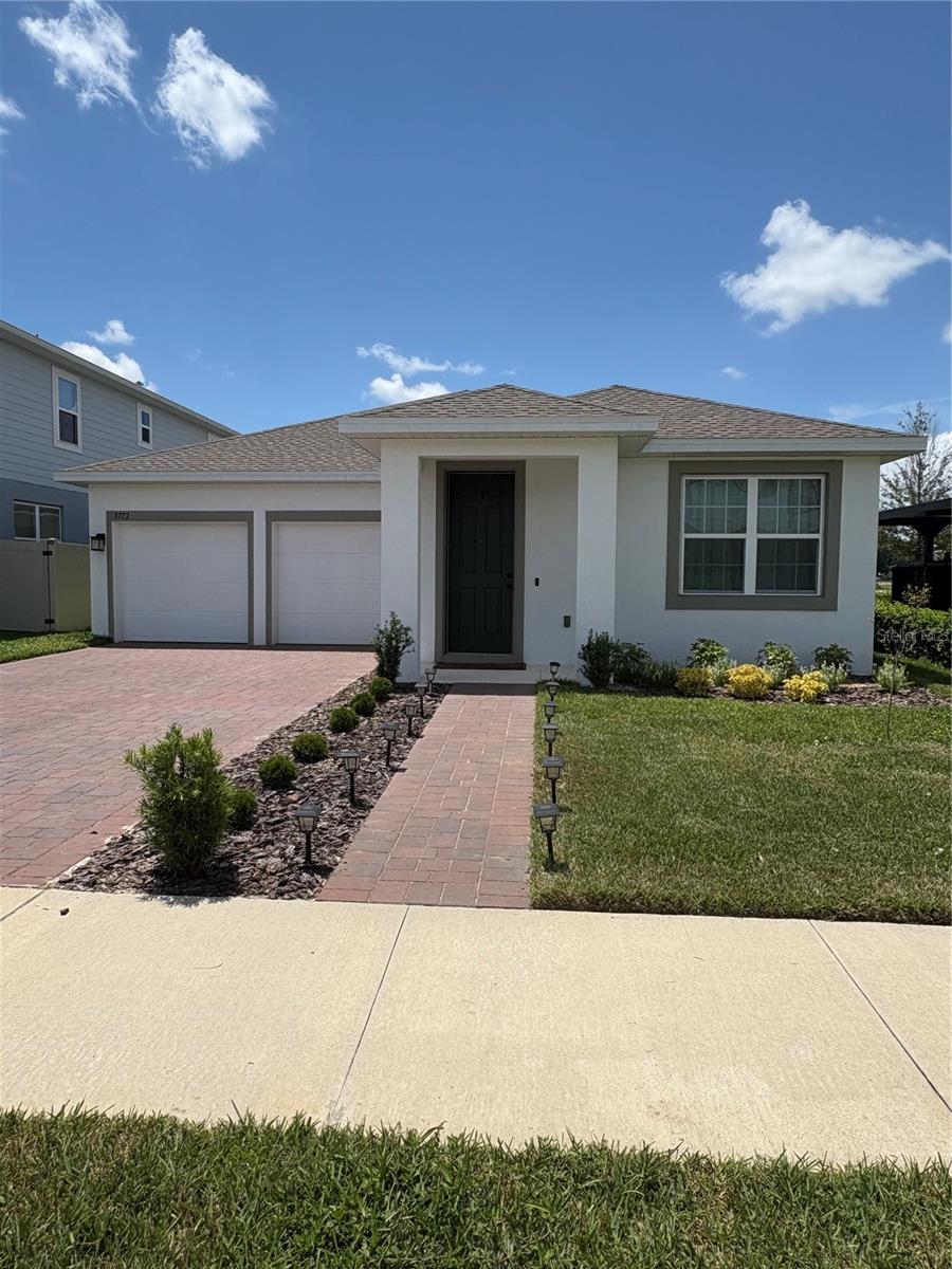 You will truly enjoy this newly built 2024 Harrison model. This home offers an open floor plan with a large kitchen island for entertaining family and friends. The kitchen is designed with a large island with quartz counter tops, two pantries, plenty of cabinet space and a gas stove. The beautiful owner suite offers a dual sink vanity, a large walk-in closet, tiled shower to the ceiling, and a private commode area. The foyer is finished with attractive millwork for an upscale entrance. Enjoy peaceful evenings on the lanai overlooking your beautiful backyard. New vinyl fencing is installed on the left and right side of the home in the backyard with aluminum fencing across the rear. Come and enjoy plenty of outdoor recreation in a beautiful home in Parkview preserve offering abundant community amenities to include a playground, dog park, walking trails and a beautiful pool and cabana.