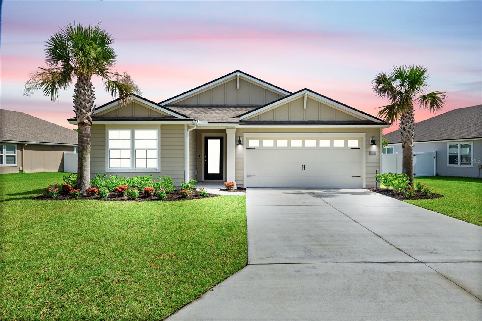 Located in the gated 55+ community of Parkland Preserve, 83 Eagles Landing Ln offers a low-maintenance lifestyle with plenty to enjoy—clubhouse, gym, pool, pickleball, dog park, and a full activity calendar. This home features two bedrooms plus a spacious flex room that's perfect for a study or guest space. Enjoy peaceful mornings from the large screened lanai overlooking the water and conservation land owned by St. Johns Water Management. With wide side yards, added privacy, and lawn mowing included, it's easy to relax here. Just minutes from I-95, the historic district, and local beaches. Come see what retirement living can really feel like.