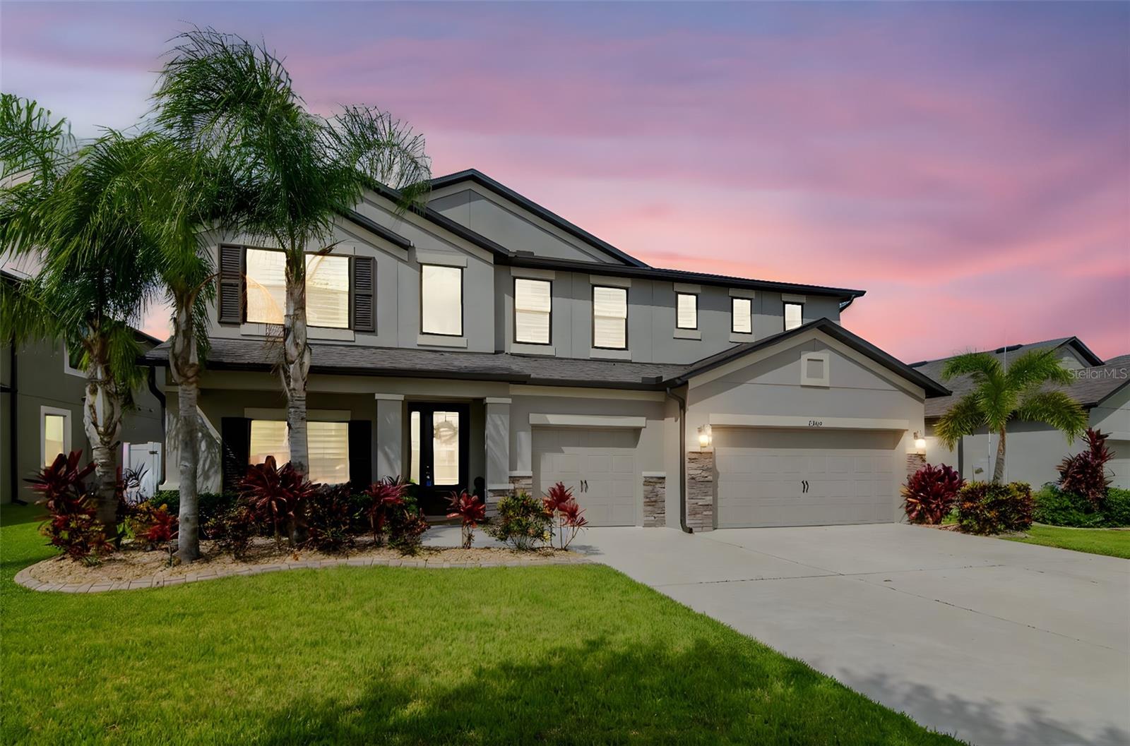 STUNNING 4-Bedroom Pool Home with Breathtaking Sunset Views & Luxurious Upgrades!
Welcome to your dream home! This gorgeous 4-bedroom, 3-bathroom pool home is located on an oversized pond lot and showcases captivating sunset views from your own private backyard retreat. Offering a flexible layout with a den, flex room, bonus room, and a 3-car garage, this home provides ample space for relaxation, entertainment, and multi-generational living.
Located in the highly desirable Southfork Lakes community, residents enjoy resort-style amenities including a clubhouse, fitness center, pool, playground, and walking trails. Location is key and this home has quick access to I-75 and US-301, making an easy commute to Florida's finest beaches, shopping, dining and St. Joseph’s Hospital South.
From the moment you arrive, the mature landscaped curb appeal draws you in Walk up to a charming front porch and elegant smart LED lighting that highlights the home after dusk. Step inside and be amazed by the natural light and the 18-light crystal chandelier towering above you in the two-story foyer. To the left of the foyer is a versatile flex room, perfect for a home office, formal dining or living room, or playroom. Hunter Douglas Smart Power Shades are installed throughout the first floor.
The open-concept kitchen and gathering room are the heart of the home. The kitchen boasts:
42” cabinetry, Cambria quartz countertops, Mosaic tile and sea glass backsplash, Top-of-the-line SMART LG appliances (2024), including a convection range with Air Fry and a microwave convection oven, dimmable pendant lighting and chandelier. The kitchen overlooks the impressive family room. The family room features a custom fireplace with ledger stone, shiplap, wood mantel, and a high-end smart electric fireplace offering a variety of flame, color, and heat settings. Large sliding doors lead to your private backyard retreat.
The heated saltwater lagoon-style pool and spa are the centerpiece of the backyard, complete with: Spa spillover, Waterfall, Sun shelf with Ledge Loungers, Smart LED landscaping lighting with seasonal color options, Tech-savvy buyers will love the iAqualink smartphone pool control. A southwest exposure will provide stunning sunsets. A pool bath with walk-in shower and spacious den/office (easily converted to a 5th bedroom) complete the main level.
Upstairs, a large bonus room provides the perfect space for a home theater, gym, game room, or additional living room. The luxurious Primary Suite with huge walk-in closet overlooks the pool and pond. The windows are covered with the same custom smart shades as downstairs. The spa-style ensuite features a garden soaking tub, walk-in shower and double sinks with quartz countertops. Three additional bedrooms and a full bathroom with double sinks on the second floor offer space and comfort for the whole family.
Additional highlights and upgrades include:
Brand new (2024) hardwood staircase
Brand new (2024) luxury vinyl plank flooring in den and all second floor living areas
Crown molding and plantation shutters throughout the second floor
Custom pantry with wood shelving
3 car garage with epoxy garage floors and overhead storage racks
Mudroom with coat closet
Spacious laundry room with (2024) Samsung HE washer, GE dryer, pedestals, utility sink, and upper cabinets
Fully fenced yard with side gates
Wi-Fi-enabled Rainbird sprinkler system & rain gutters