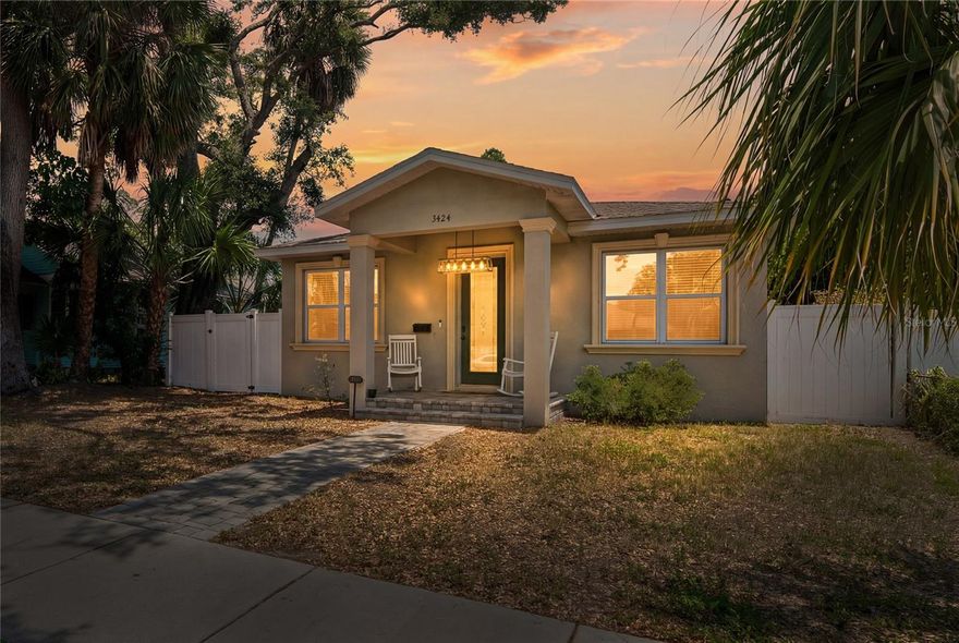 Welcome to this beautifully decorated, newer-construction home. Located in vibrant St. Petersburg, minutes from the downtown area and convenient access to all major highways. Enjoy the best of Florida living with Michelin-star dining, waterfront activities, shopping, entertainment, and nightlife all within a short 5–10 minute drive. Situated in desirable Flood Zone X, this turnkey property offers 3 bedrooms, 2 bathrooms, a 2-car garage (with alley access), and a versatile bonus room that can easily serve as a 4th bedroom, office, or flex space. The open-concept floor plan is designed for both comfortable living and entertaining. The spacious owner’s suite features a walk-in closet, dual vanities, and a luxurious walk-in glass shower with upgraded dual shower heads. Throughout the home, you’ll find elegant marble finishes, stone countertops, crown molding, and impressive 10-foot doorways that enhance the home’s modern and spacious feel.
Recent updates (2026) include new carpet in all bedrooms, fresh interior paint, professionally deep-cleaned tile and grout, newly installed ceiling fan/light fixtures, freshly painted front door, digital and biometric Bluetooth-enabled locks and exterior security system with 5 cameras.
Home is fenced granting privacy. There is a whole-home water softener system. This move-in ready home combines modern upgrades, security, style, and an unbeatable location near the best amenities! Call today to take a private tour of your future home.