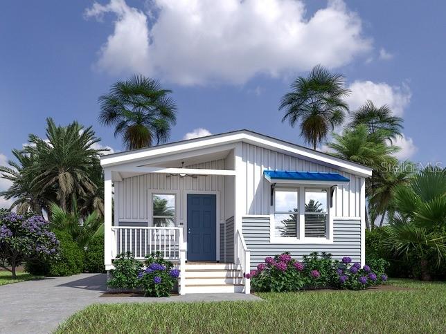 One or more photo(s) has been virtually staged. Pre-Construction. To be built. Beautiful brand new Palm Harbor home on a third of an acre! This home has 2 bedrooms, 2 bathrooms, and a great front porch. Palm Harbor has a great reputation for building durable, stylish, and functional homes. This is a great location to enjoy all that the Ocala National Forest and Central Florida has to enjoy. Seller holds an active real estate license.